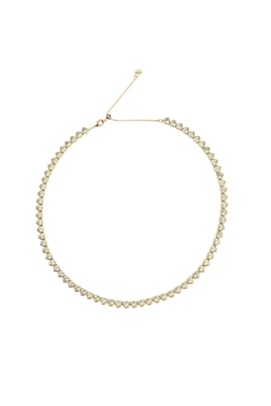 MADE FROM LOVE WHITE TENNIS NECKLACE - sassanova