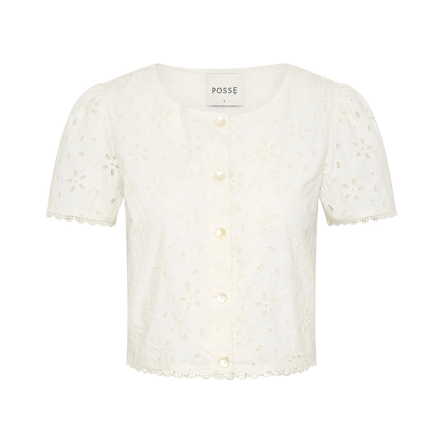 SALMA CAP SLEEVE TOP - Blouses - Sassanova
