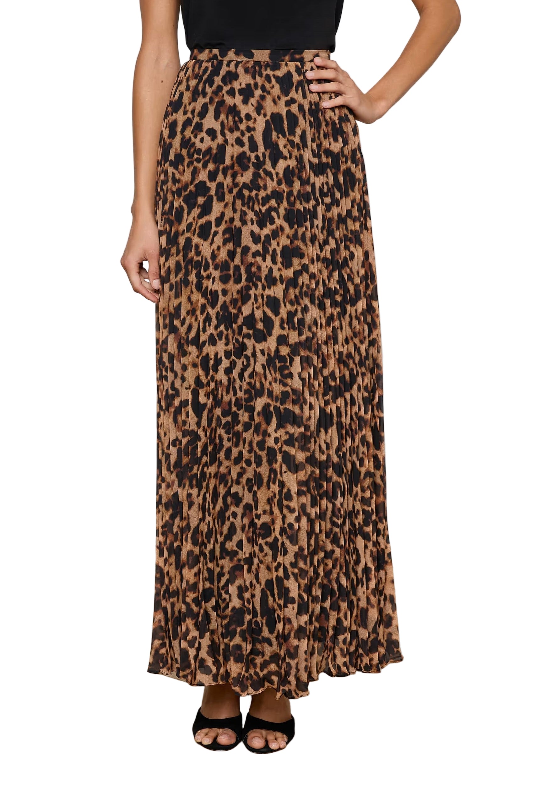 TORIN PLEATED MAXI SKIRT - Skirts - Sassanova