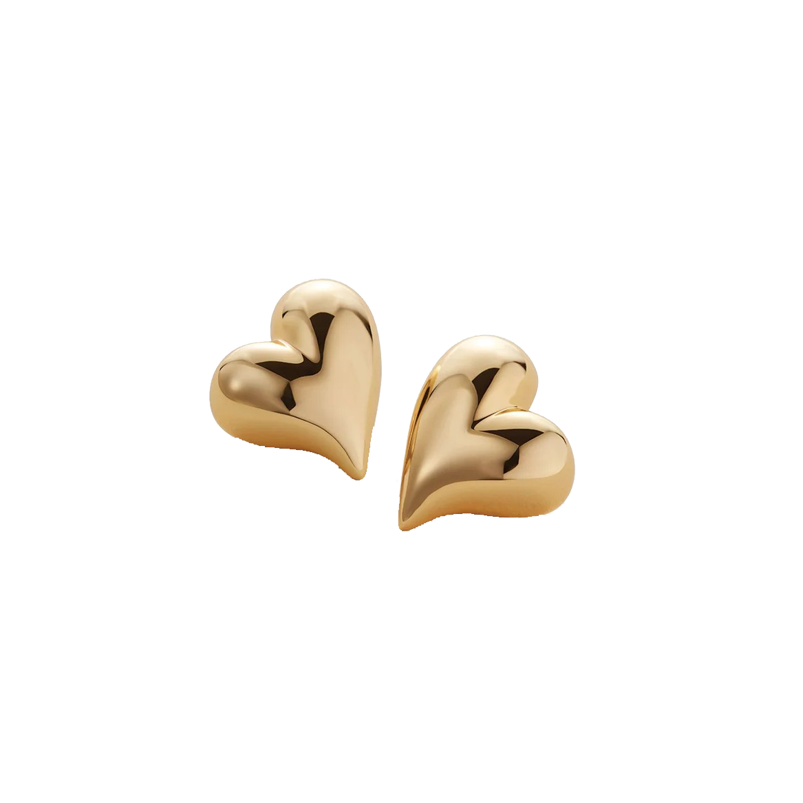 ART HEART SYMMETRICAL BUTTON EARRINGS - Earrings - Sassanova