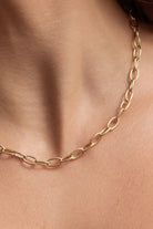 MINI PAPERCLIP NECKLACE- GLD
sassanova