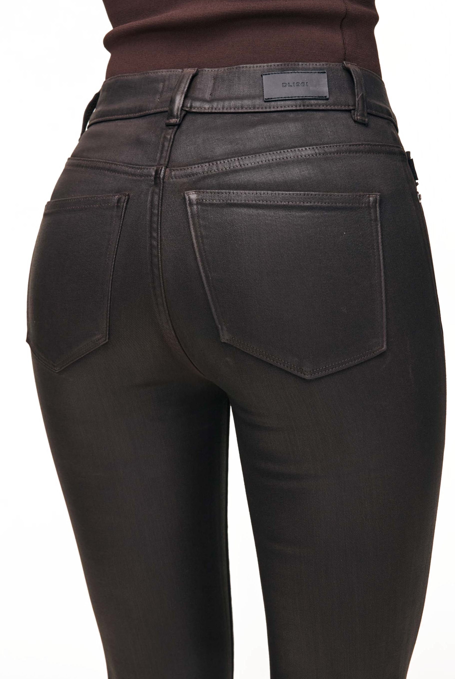 BRIDGET BOOT HIGH RISE CROP COATED - sassanova
