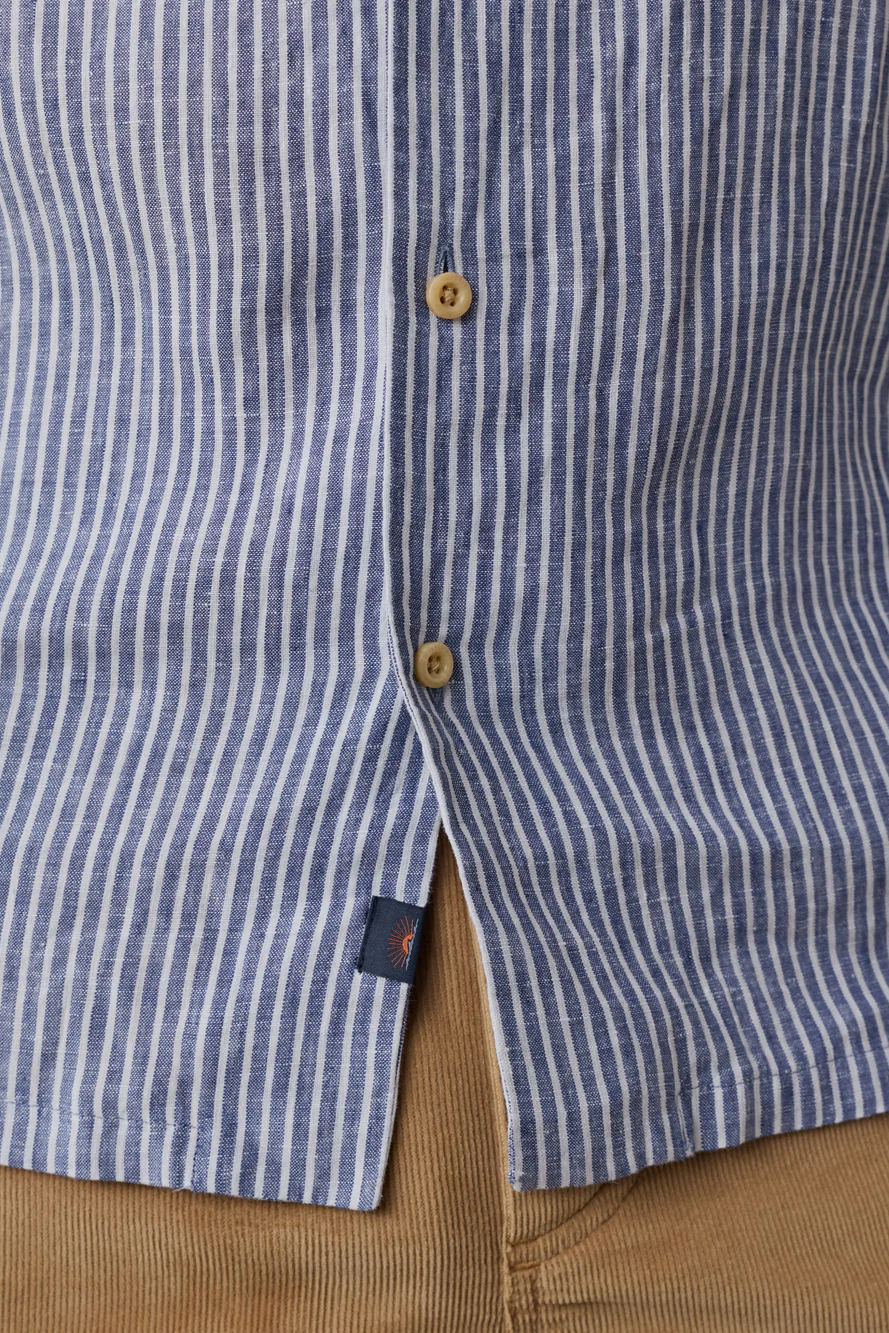 SHORT SLEEVE LAGUNA LINEN CAMP SHIRT - Short Sleeved Shirts - Novaman