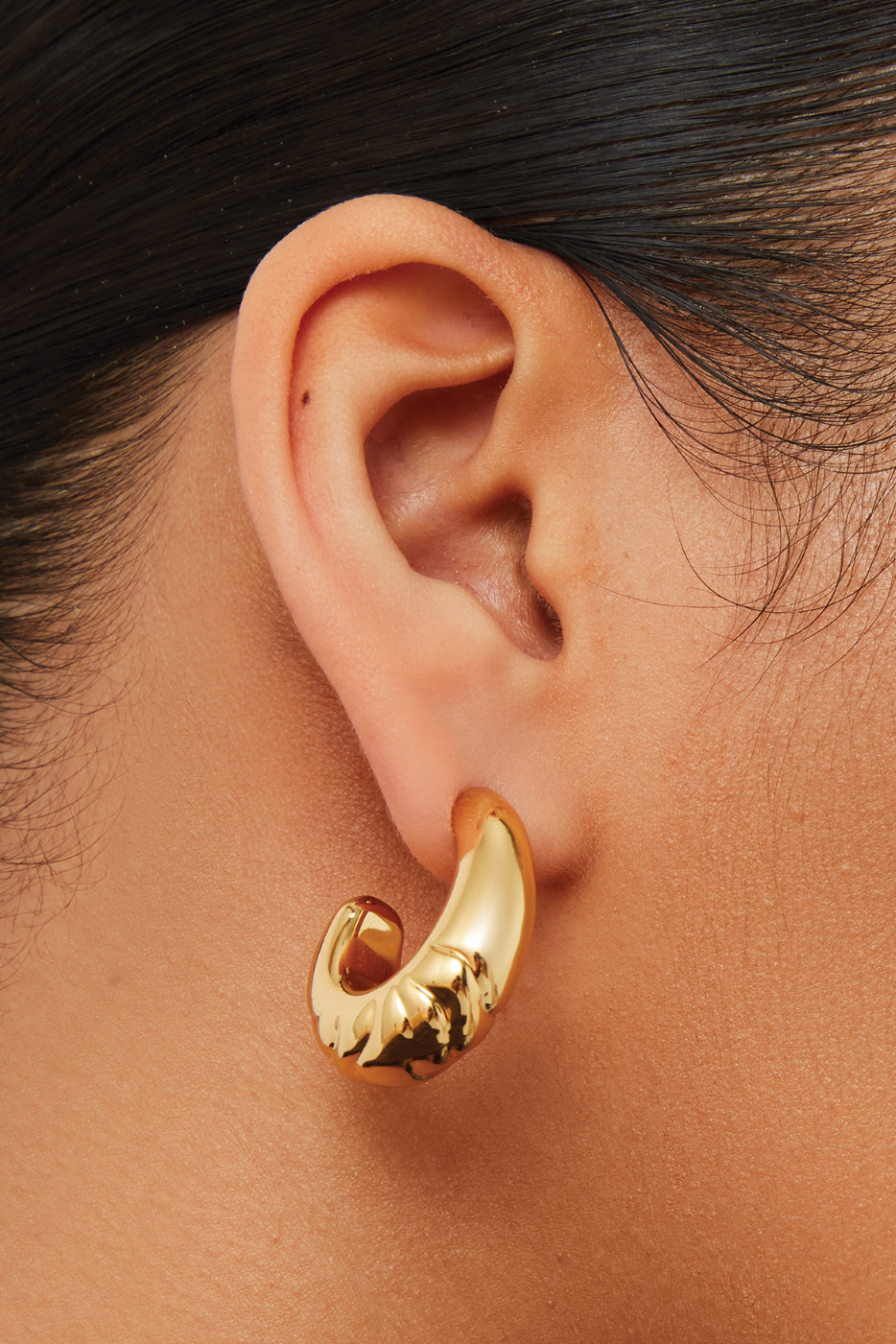 SLIM NELLE HOOPS - Earrings - Sassanova