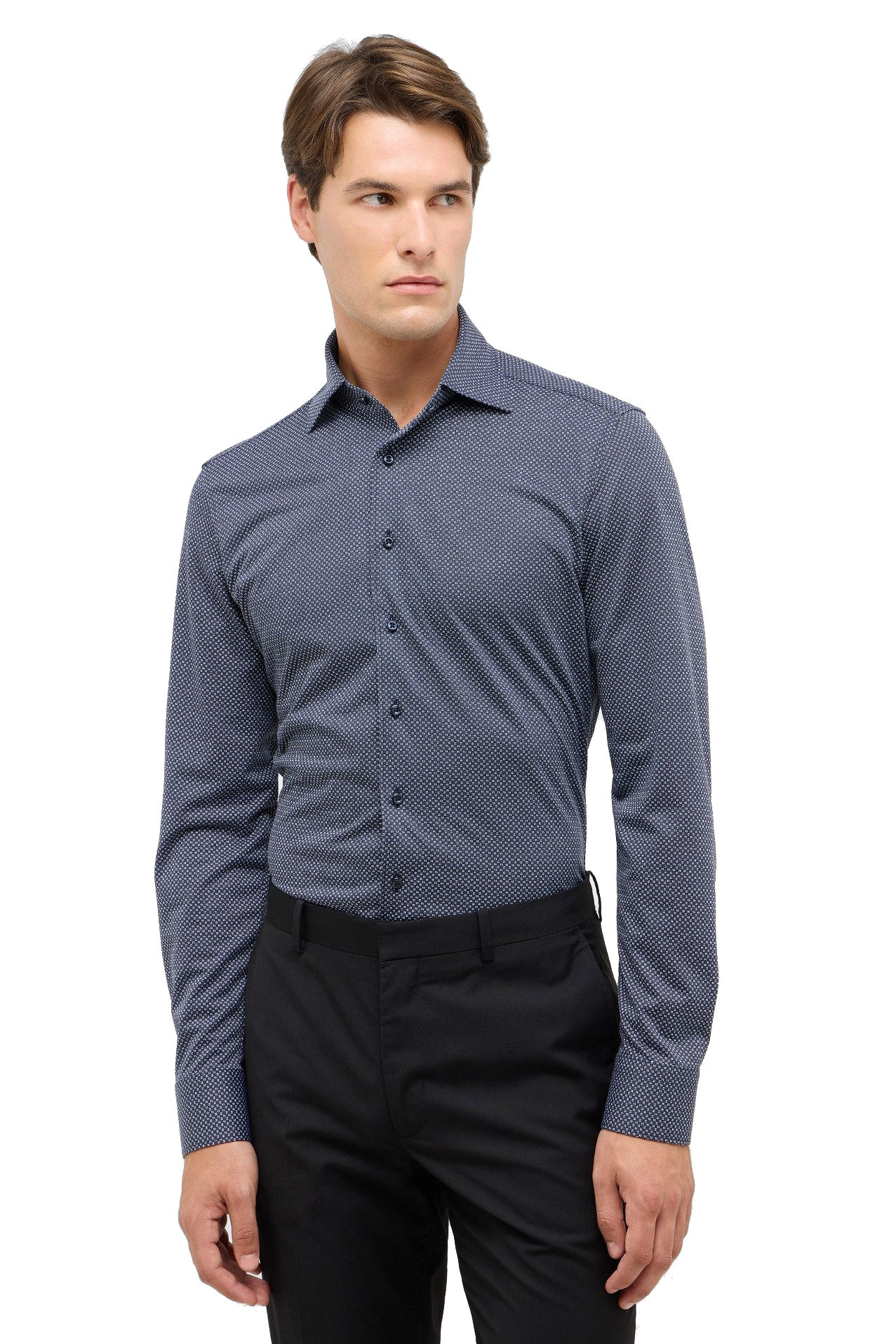 JAPANSE KNITTED JERSEY STRIPE W/ VARI COLLAR - novaman