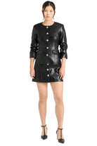 VEGAN LEATHER SCRUNCHED CHRIS JACKET-sassanova