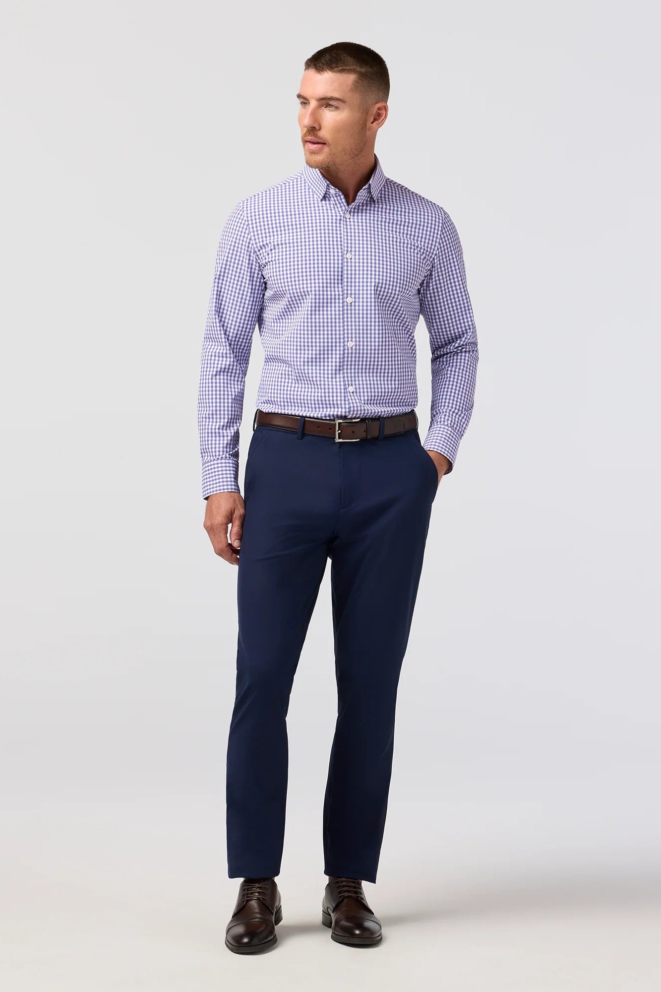 LEEWARD LONG SLEEVE DRESS SHIRT - Long Sleeved Shirts - Novaman