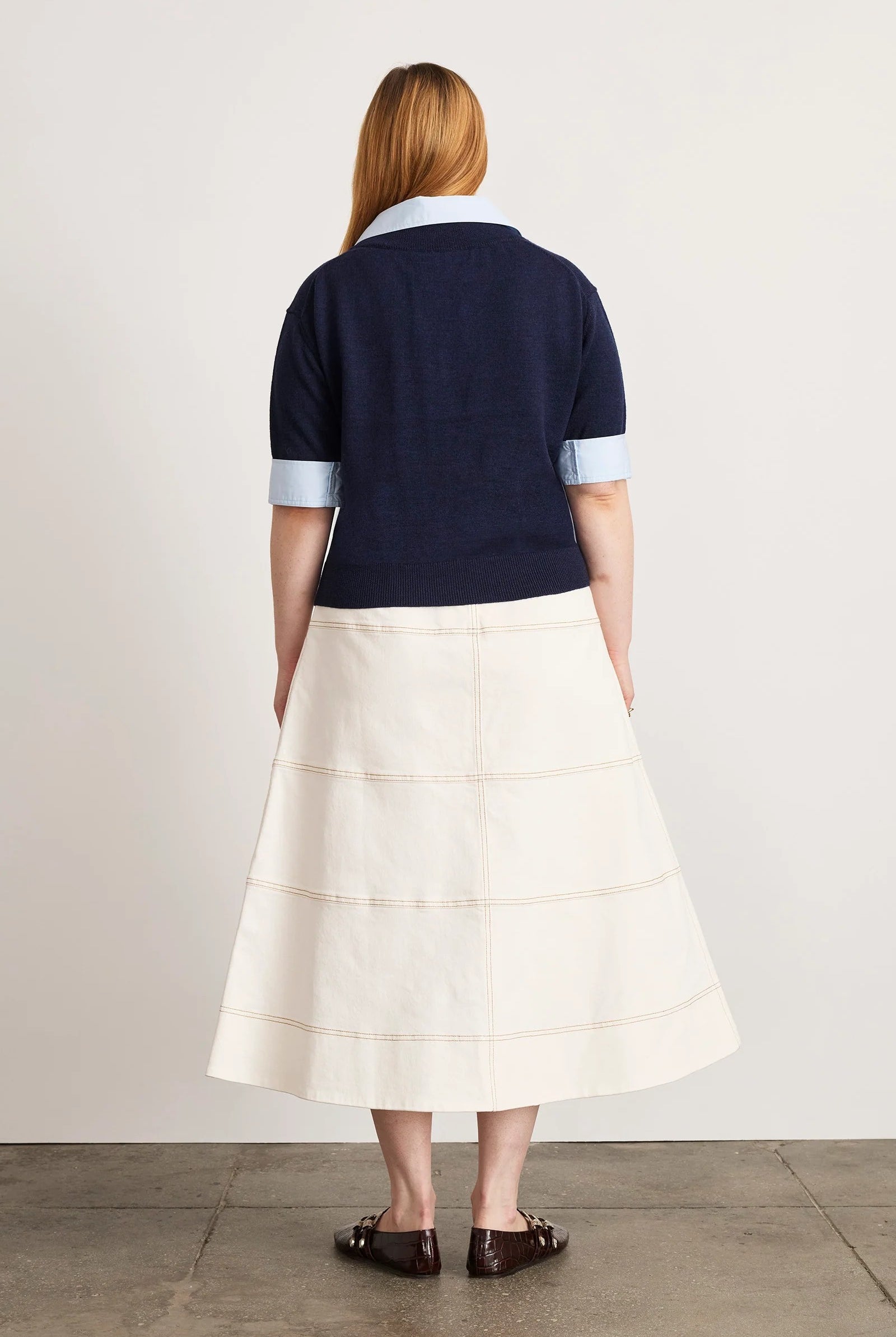 ESME SWEATER COMBO TOP - Sassanova