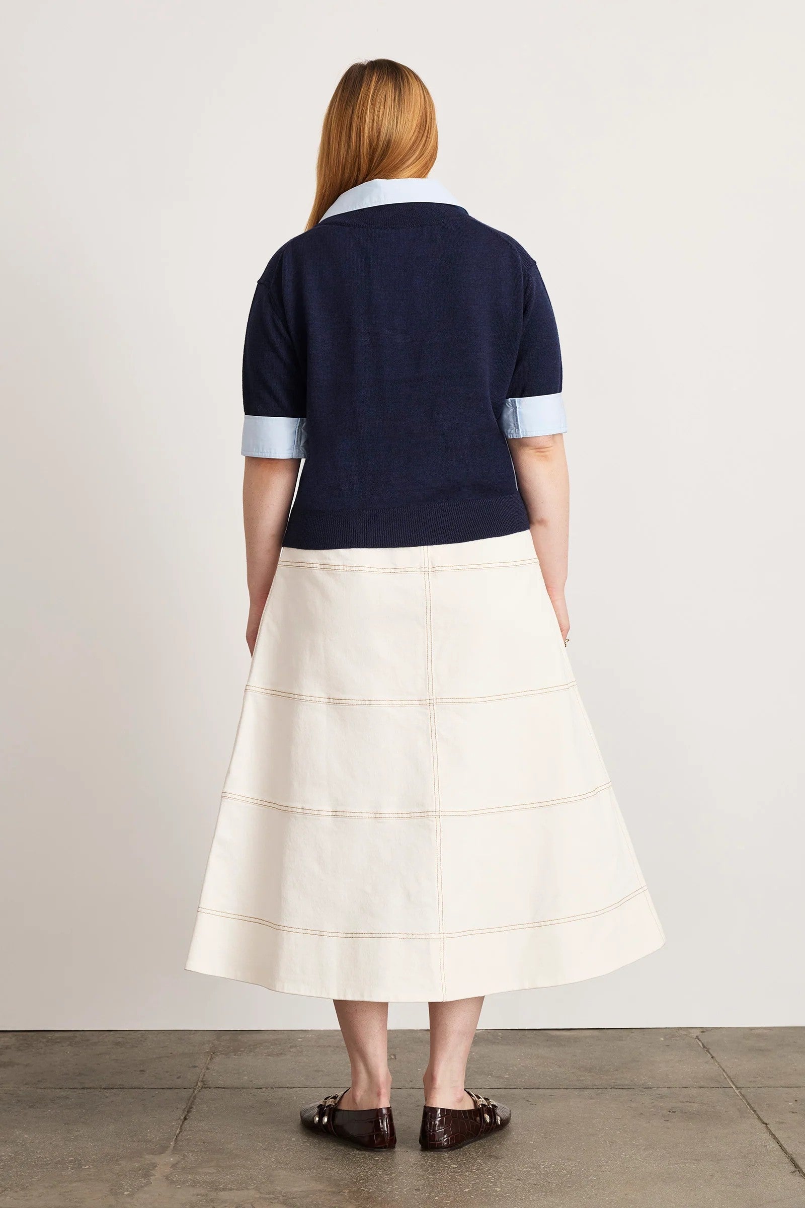 ESME SWEATER COMBO TOP - Sassanova