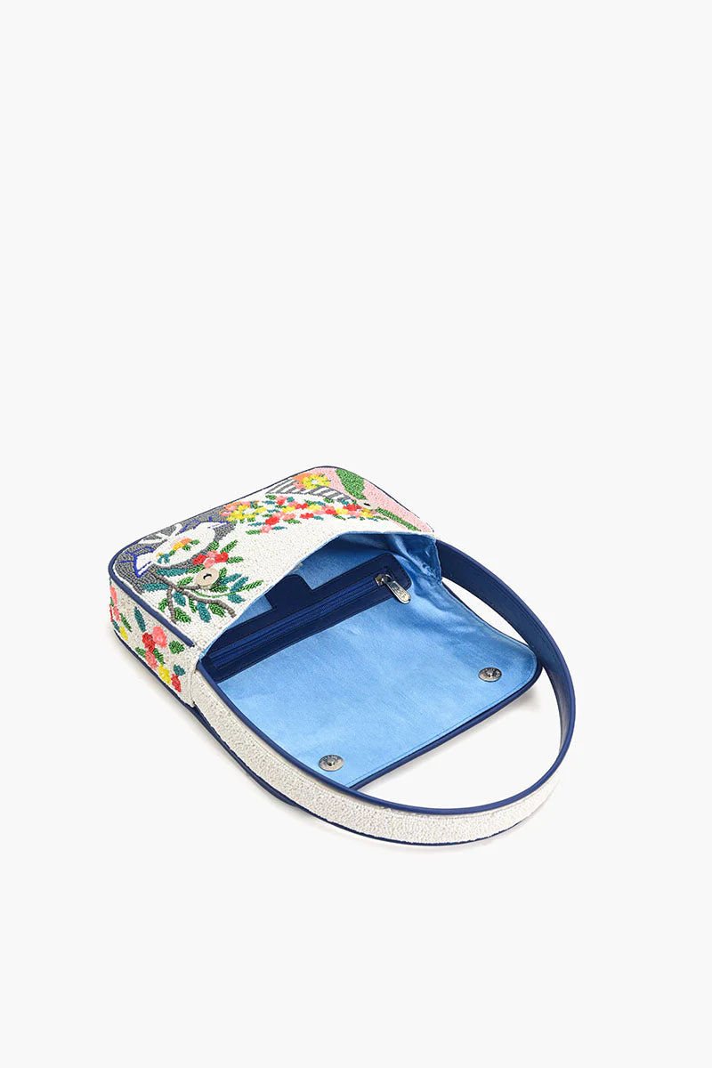SANTORINI DREAMS BEADED SHOULDER BAG- MULTI - Shoulder Bags - Sassanova