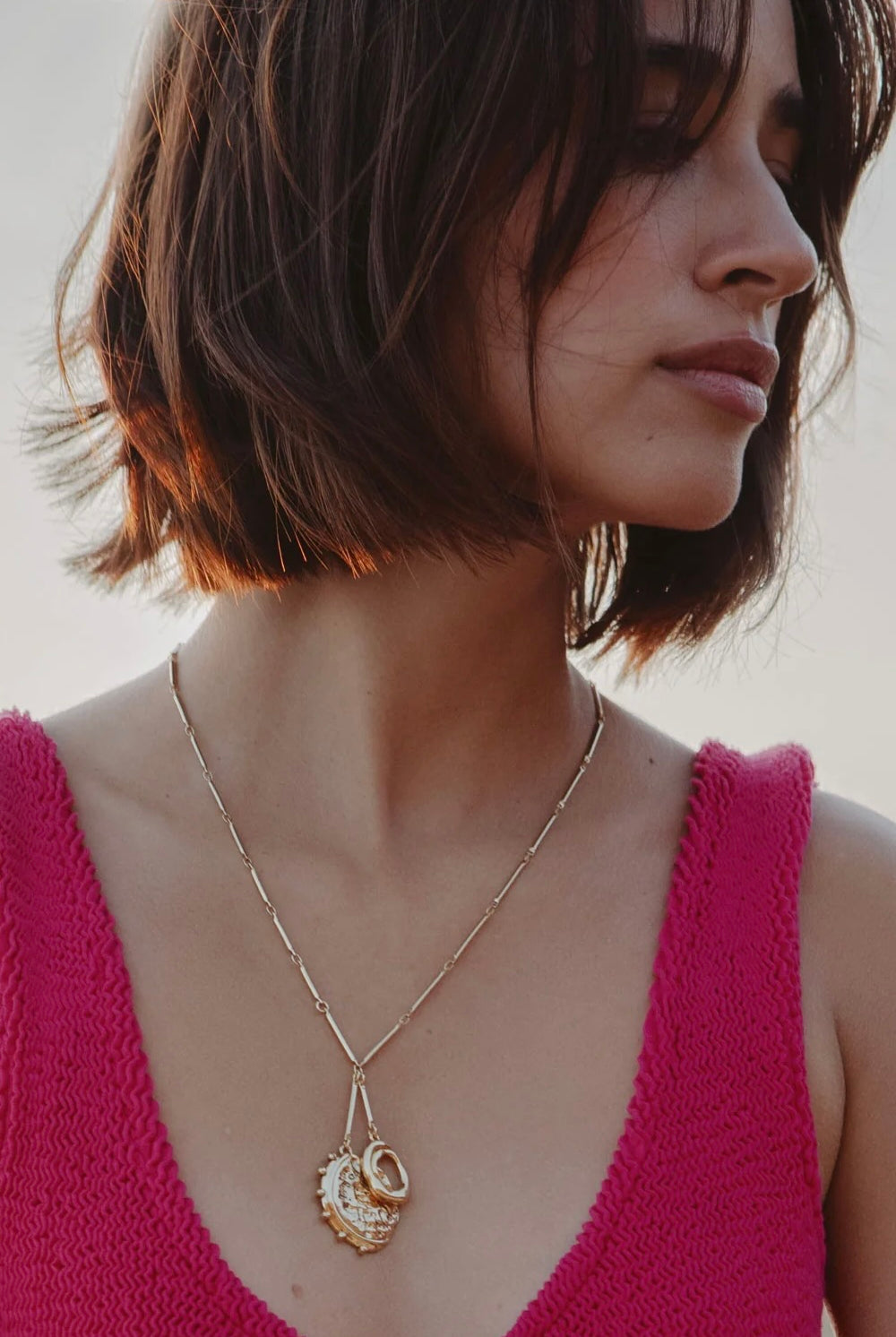 BLANCA CHARM NECKLACE- ANTQ GLD
sassanova