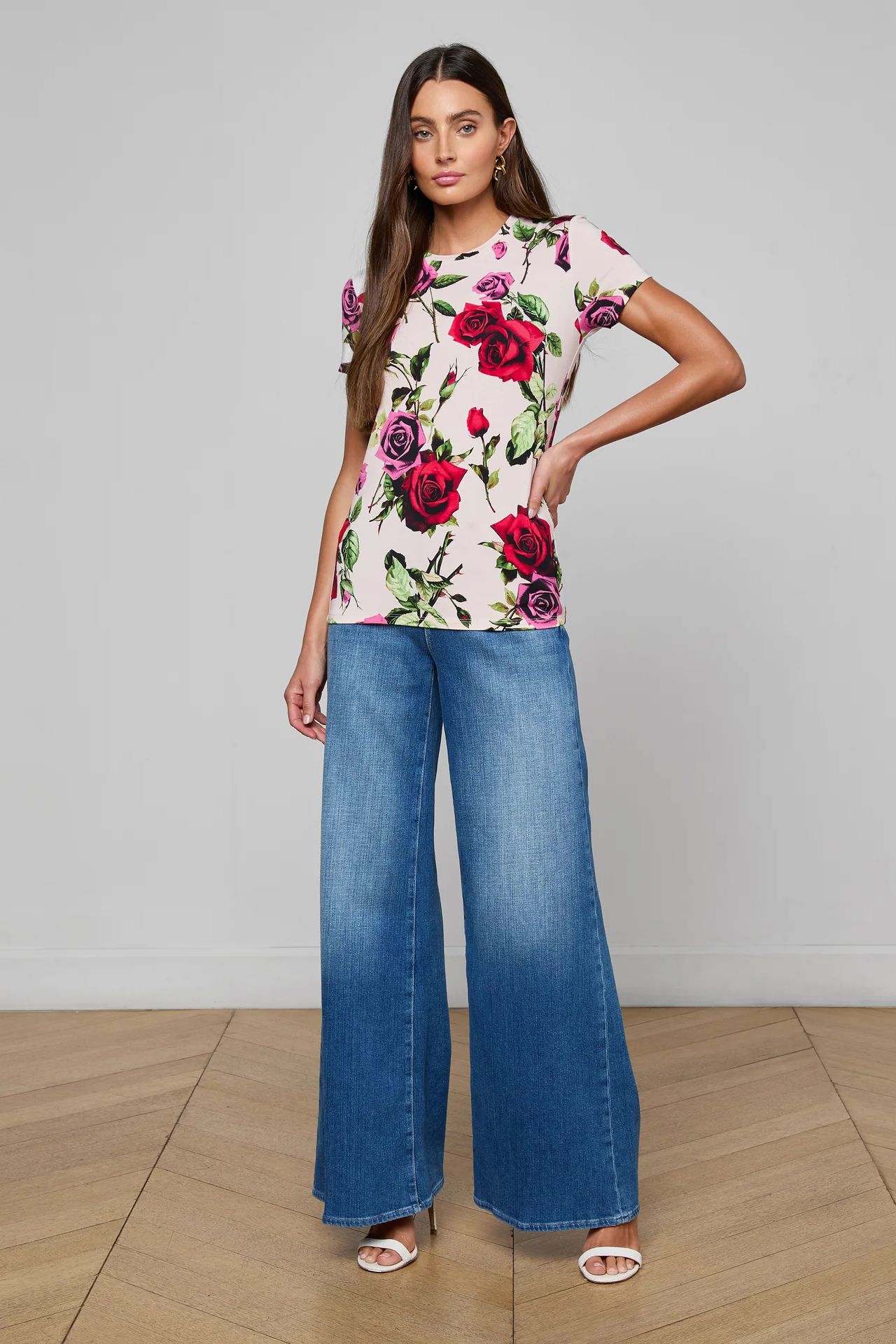 RESSI SS ROMANTIC ROSE TEE - T-shirts - Sassanova