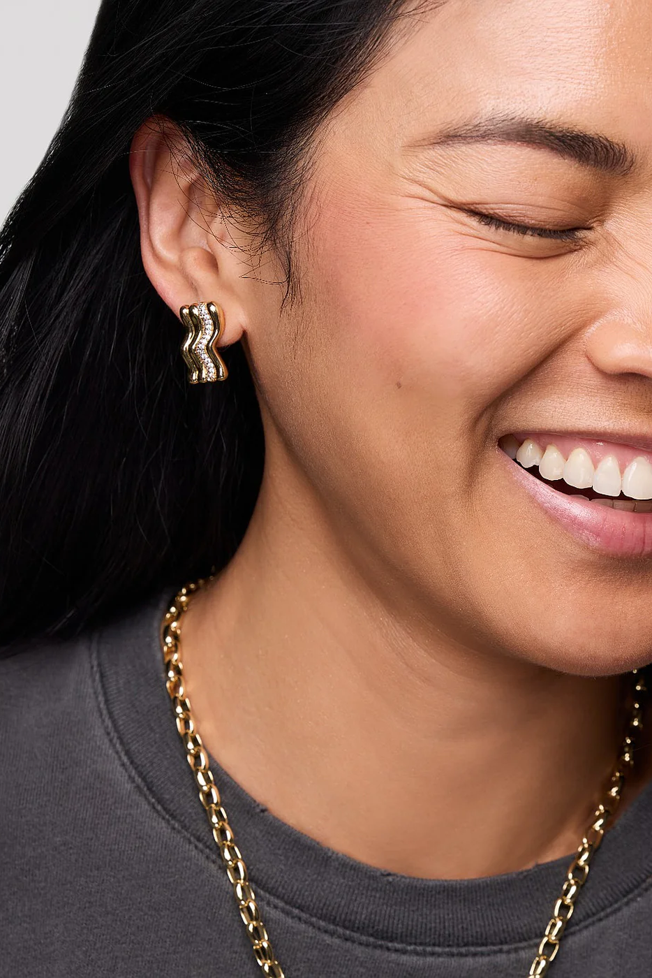 RAMONA STUDS- GOLD - Earrings - Sassanova