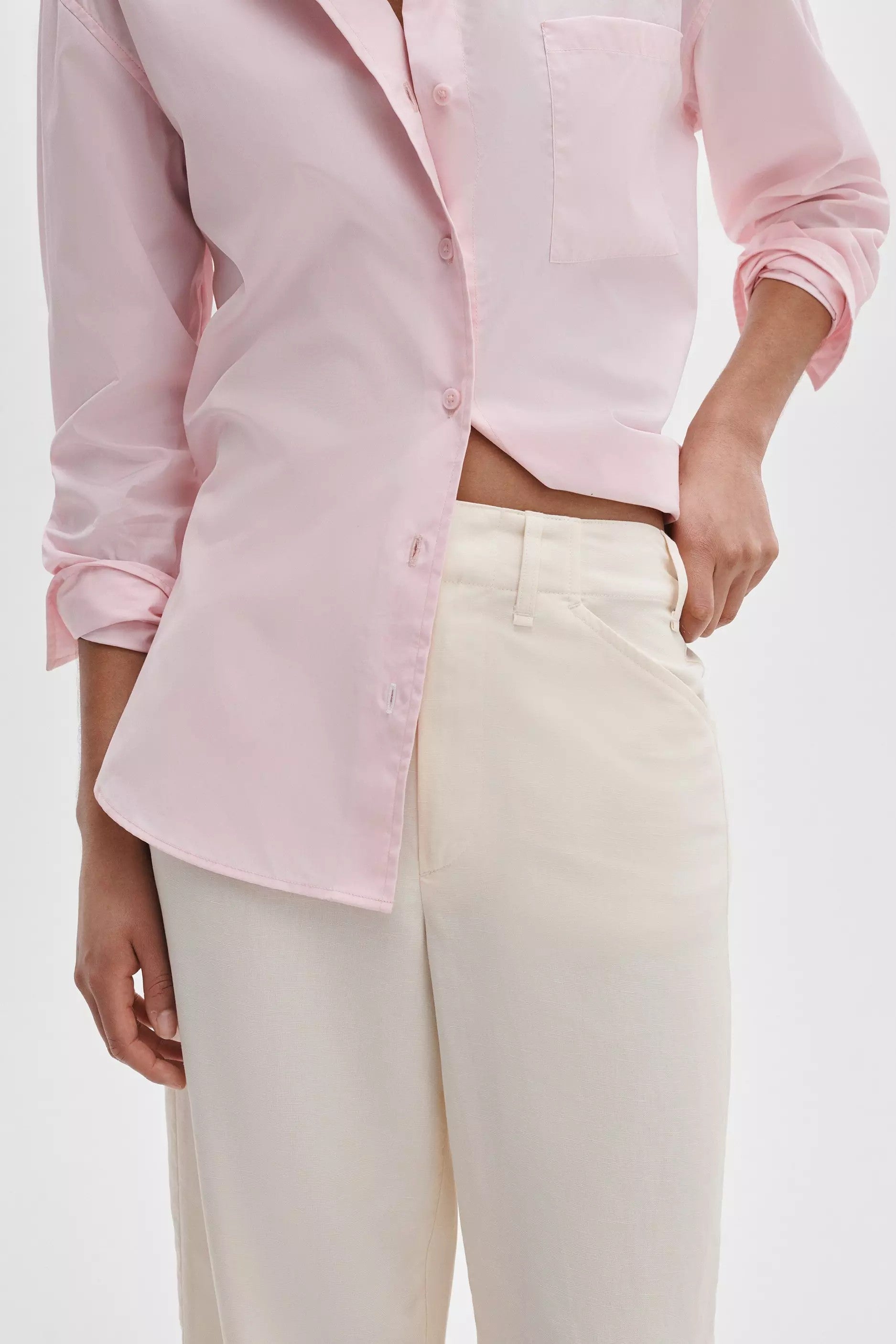 ALLISON LINEN PANT - Pants - Sassanova