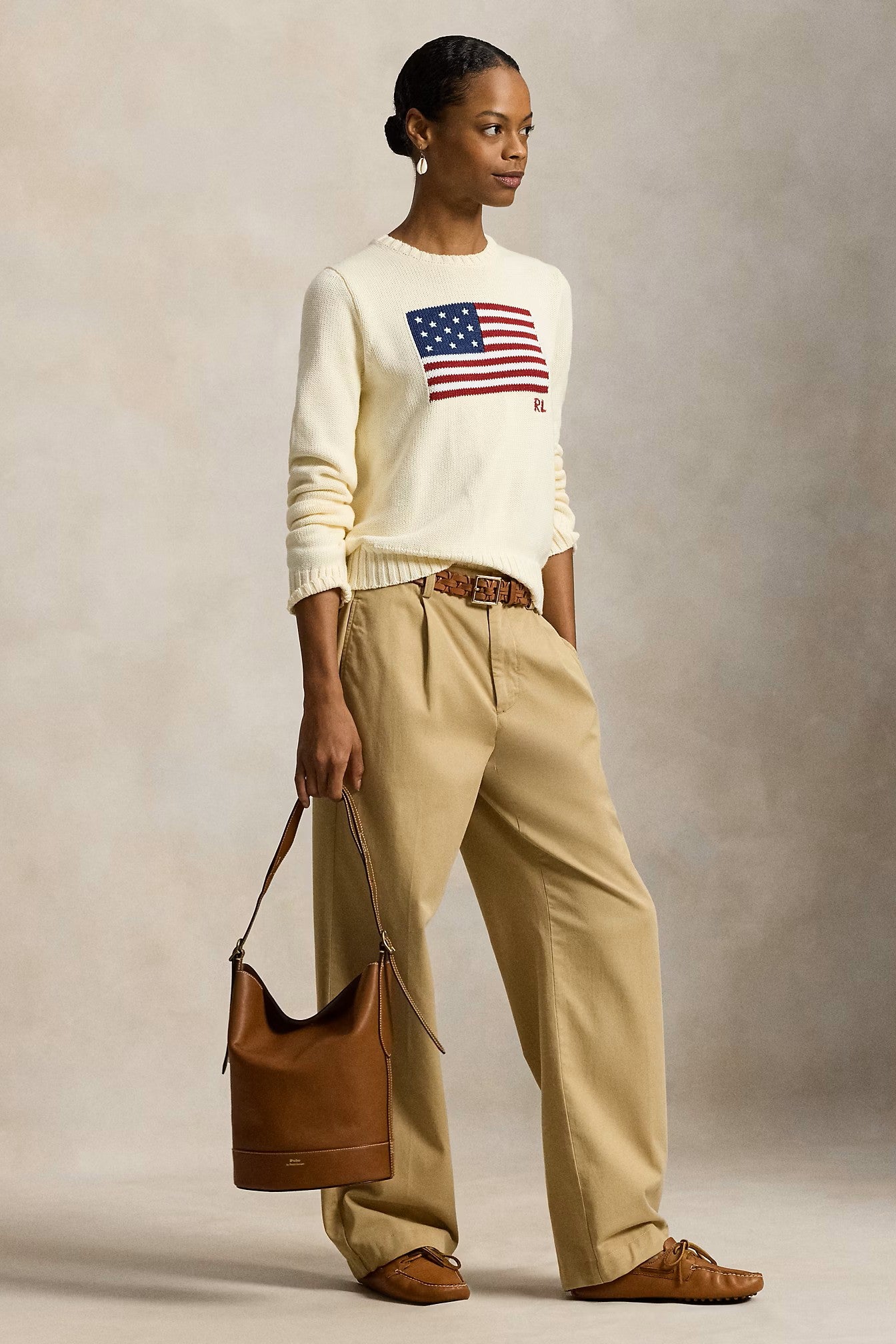 FLAG LONG SLEEVE PULLOVER - Sweaters - Sassanova