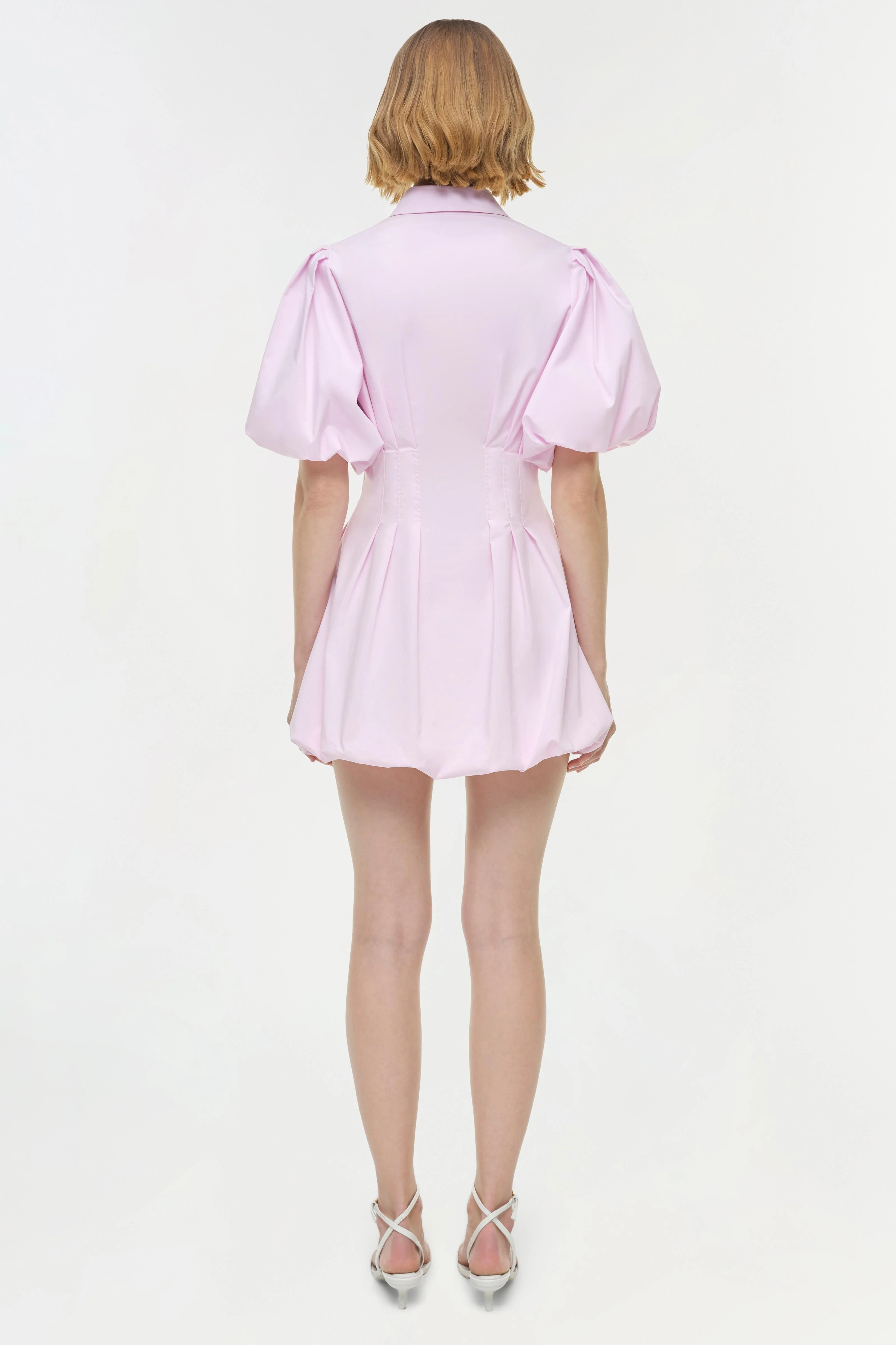 CLEO BALLOON PINTUCKED MINI DRESS - Dresses - Sassanova