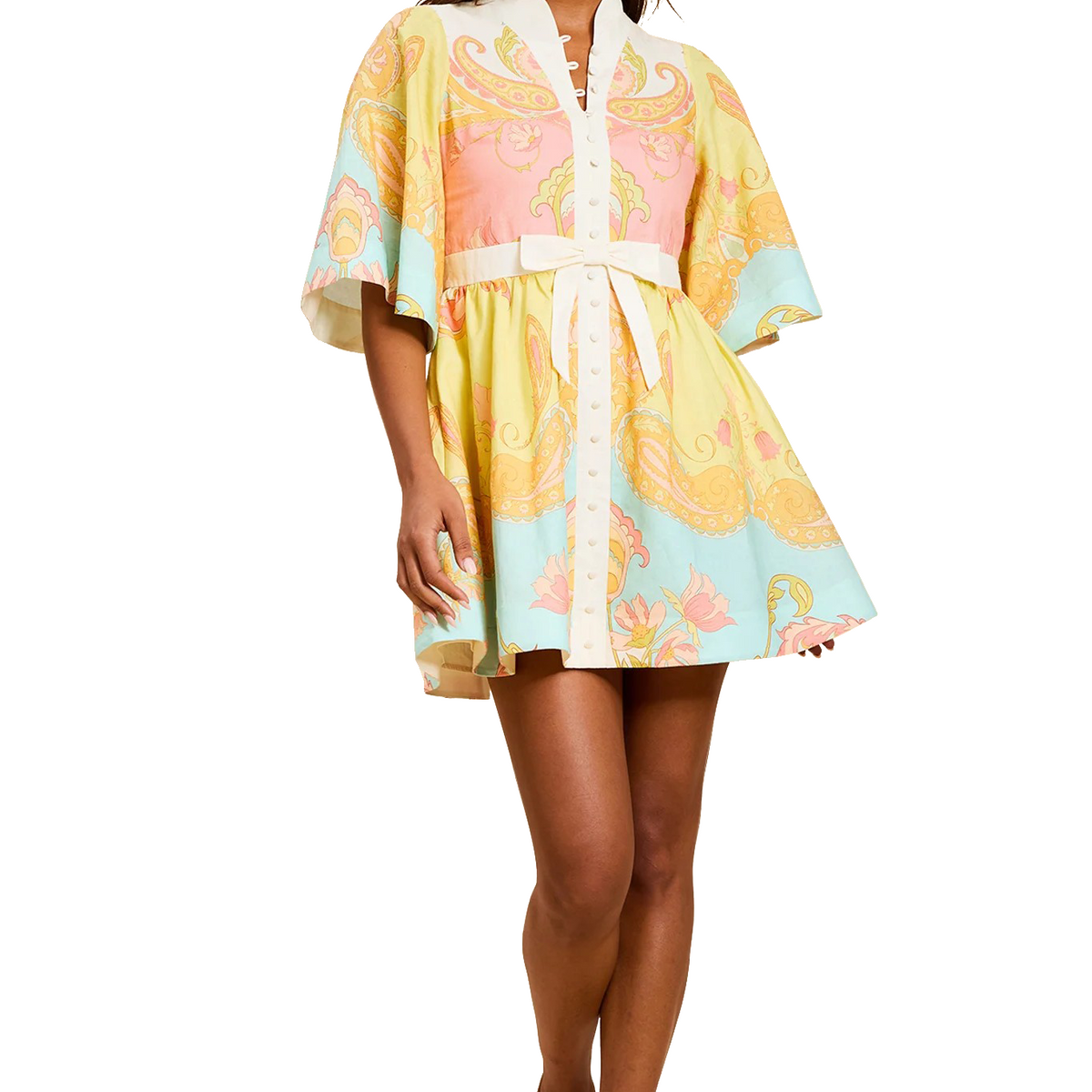 carmen mini dress VENETIAN PAISLEY / 8 SIZE:3T nav-321 the Carmen offers versatility Pink and Dahter boho