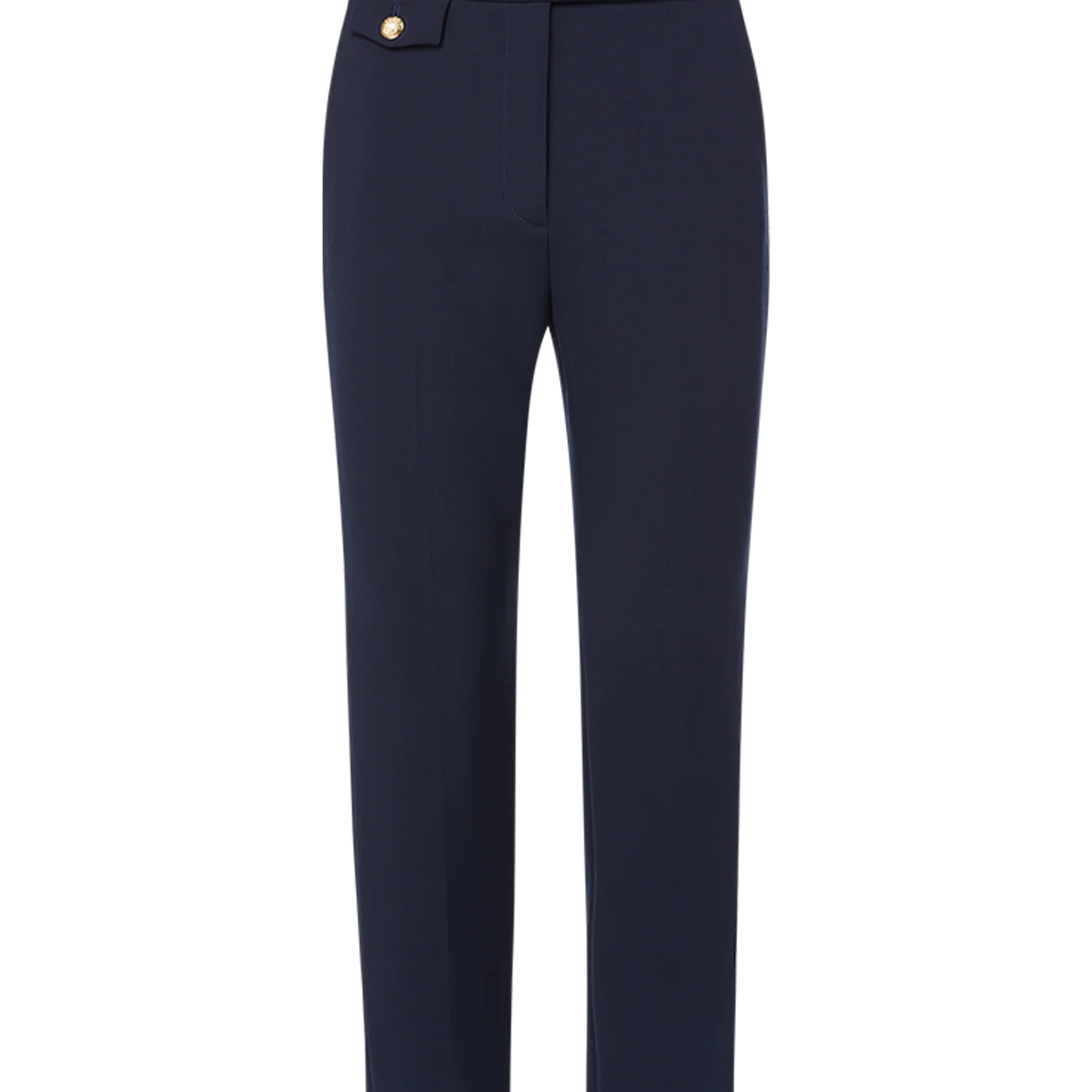 RENZO CREST BUTTON PANTS - Pants - Sassanova