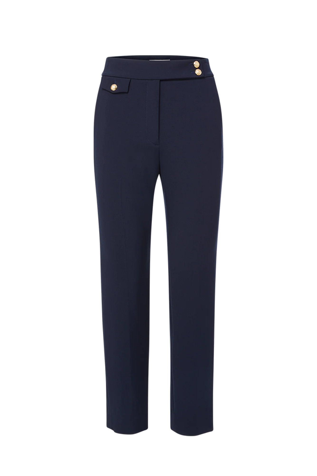 RENZO CREST BUTTON PANTS - Pants - Sassanova
