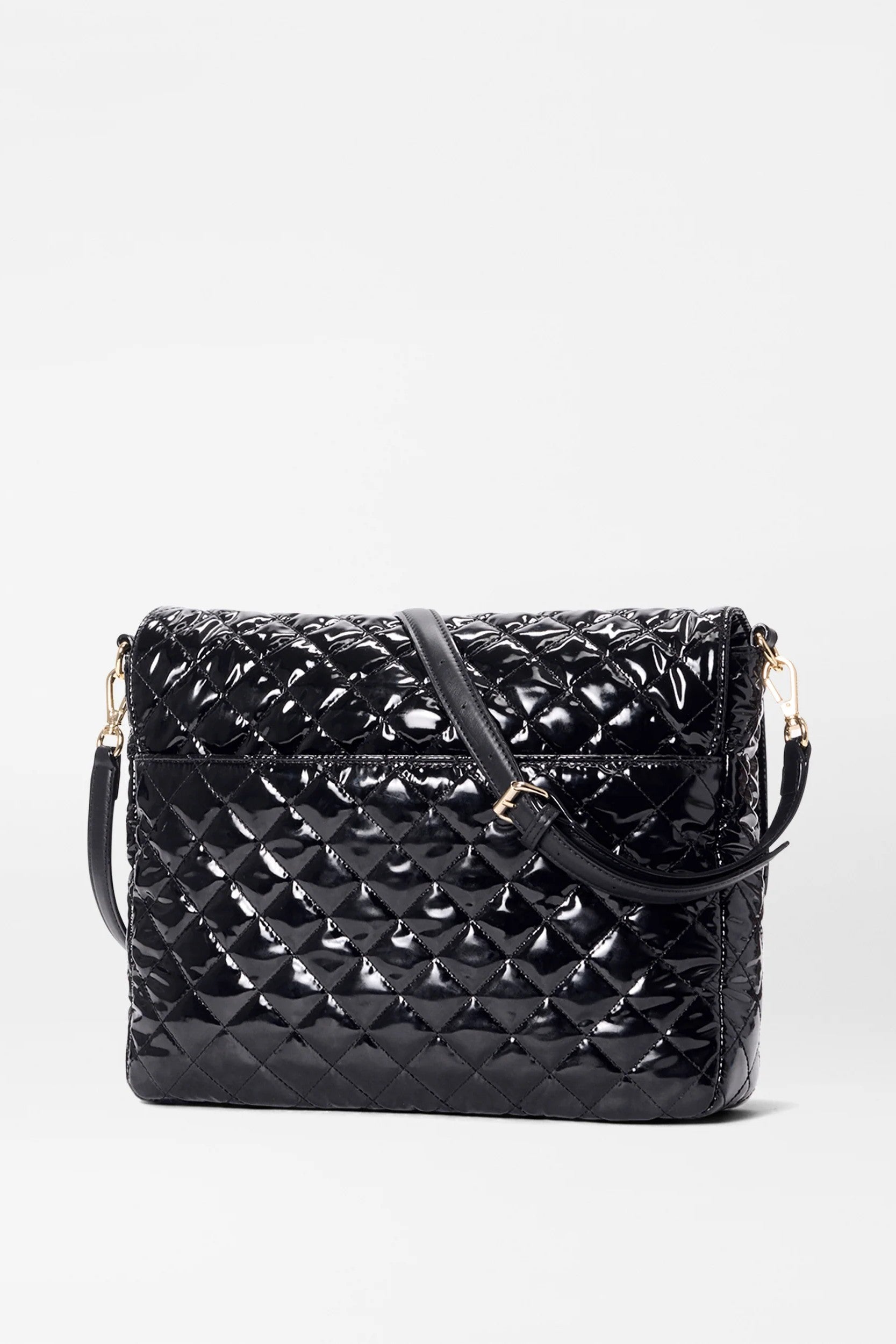 LG CROSBY LOCK CROSSBODY LACQUER - Handbags - Sassanova