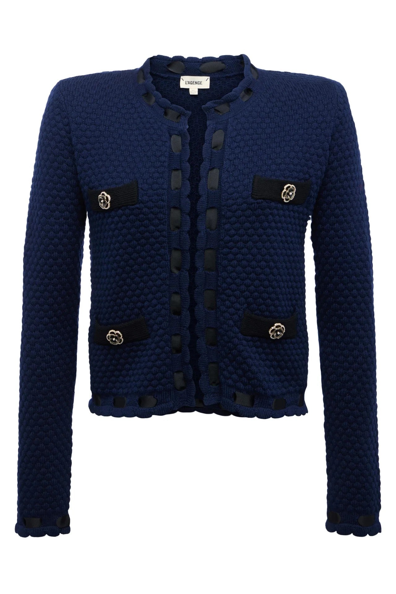 ASTOR CONTRAST TRIM CARDI-sassanova