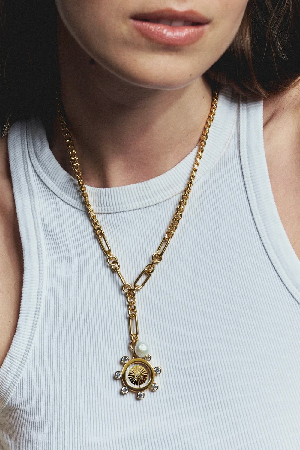 GRACIE CHARM NECKLACE- GLD
sassanova