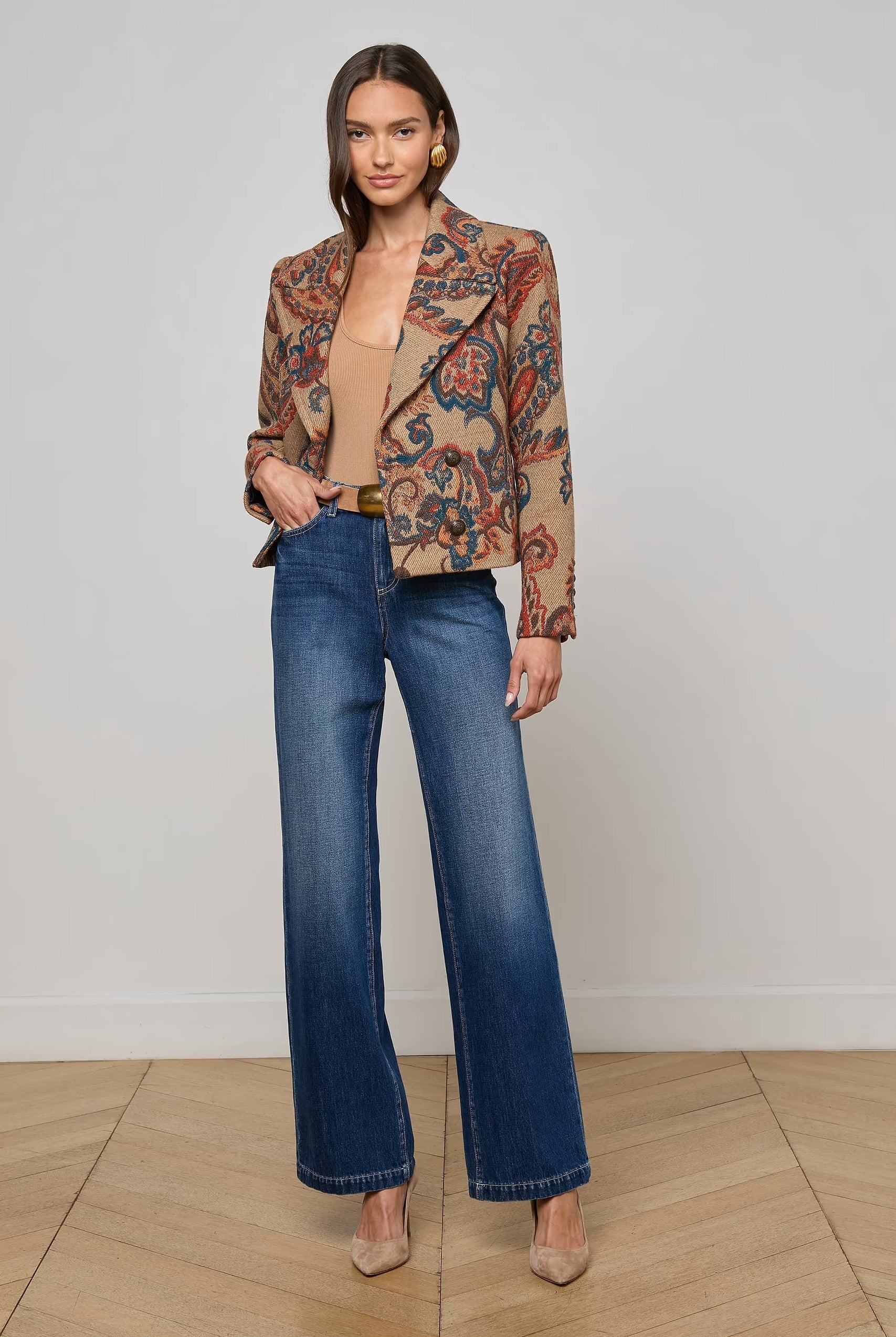 KELSEY CROPPED PEACOAT-Sassanova