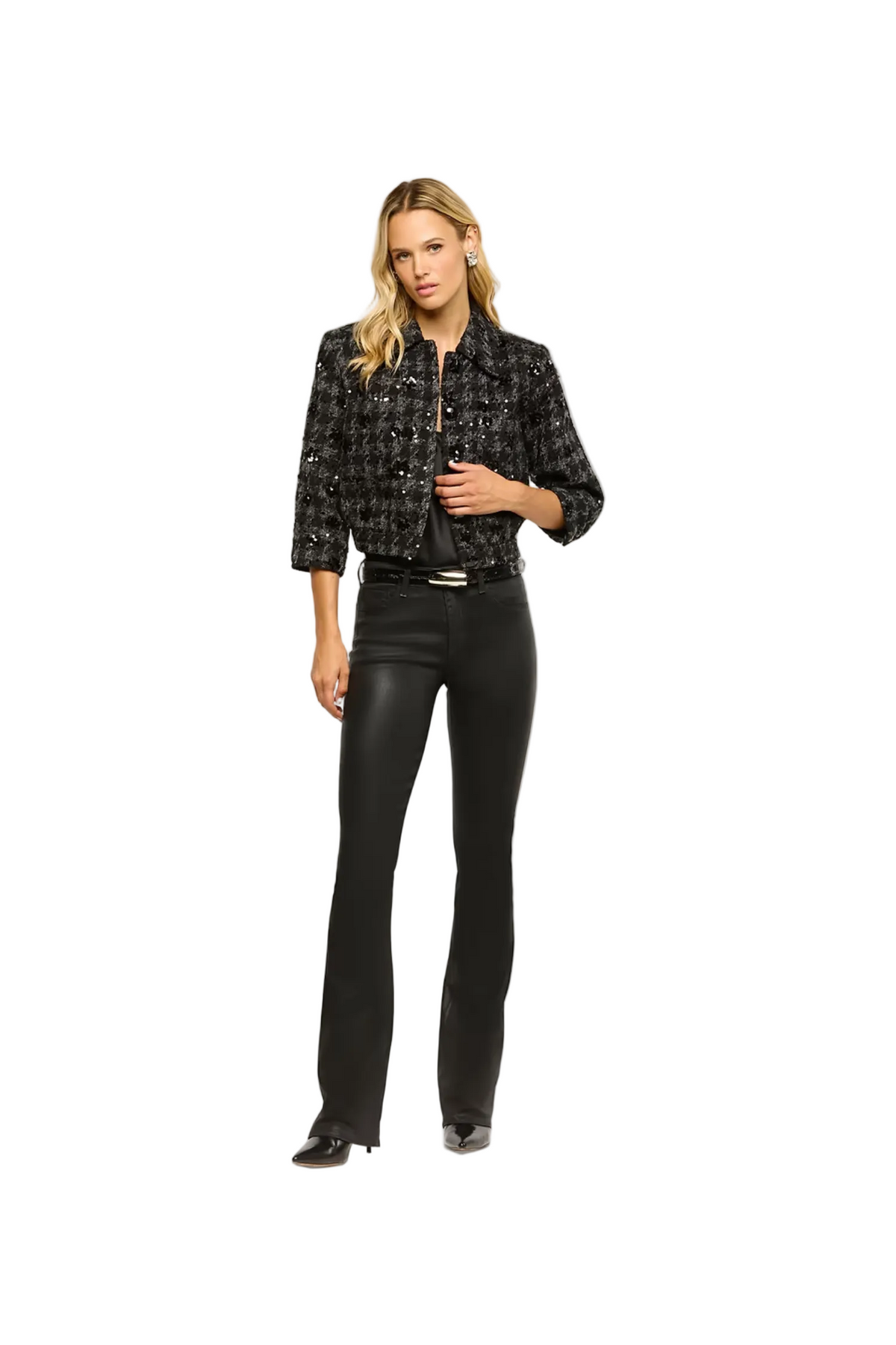 JIA CROP 3/4 SLEEVE JACKET Sassanova