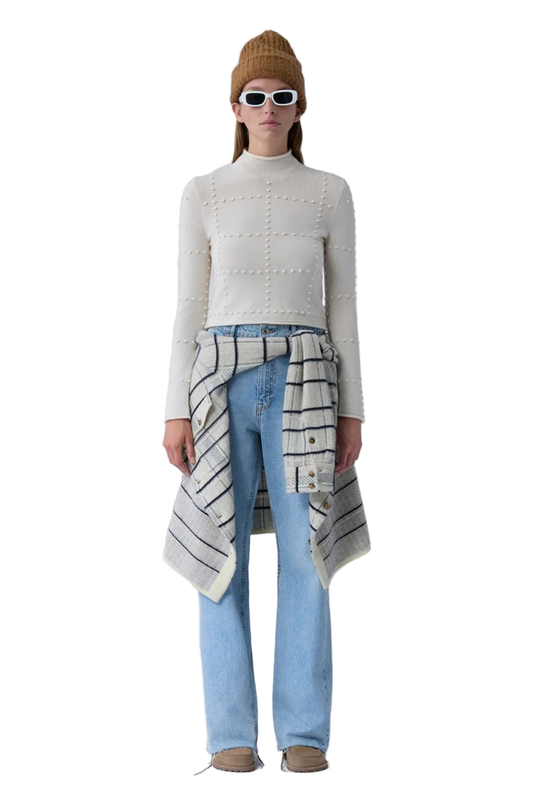 POPCORN TOP IN CASHMERE BLEND - Sassanova