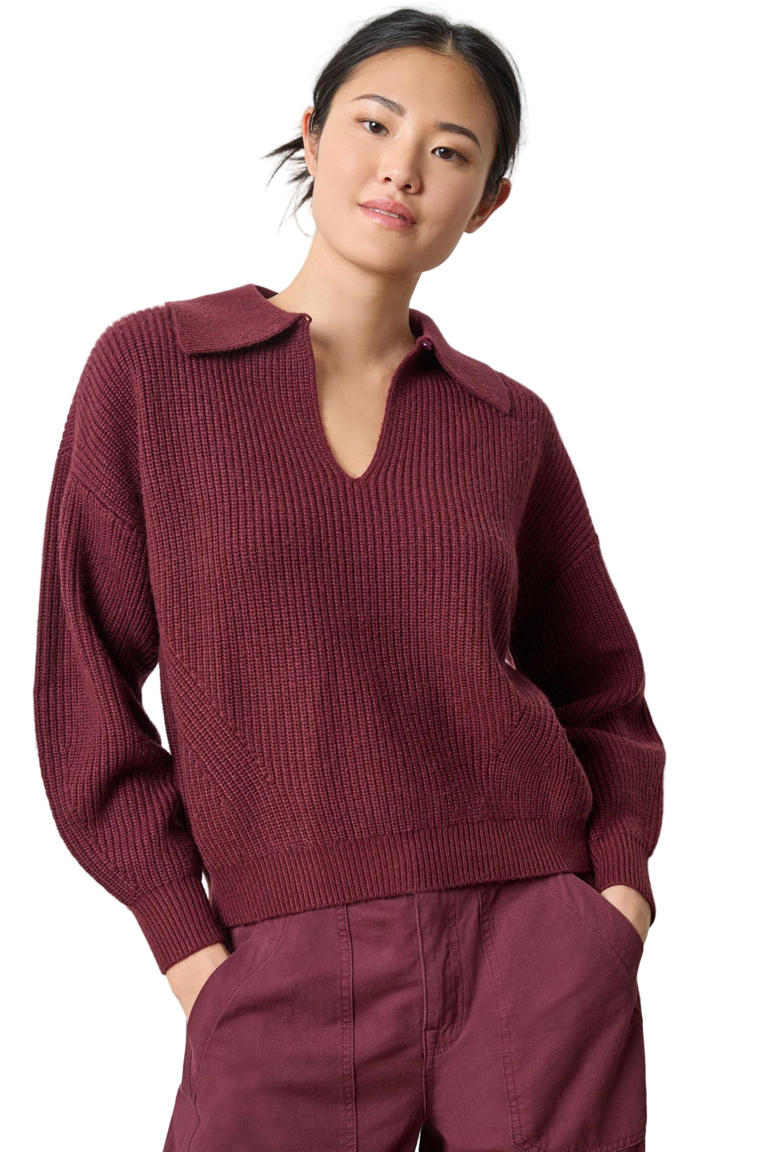 KEYHOLE RIB SWEATER (PA3070)
sassanova