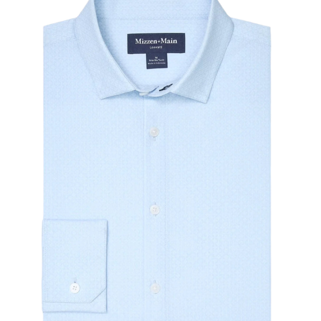 LEEWARD NO TUCK LS DRESS SHIRT - Woven Sport Shirts - Novaman
