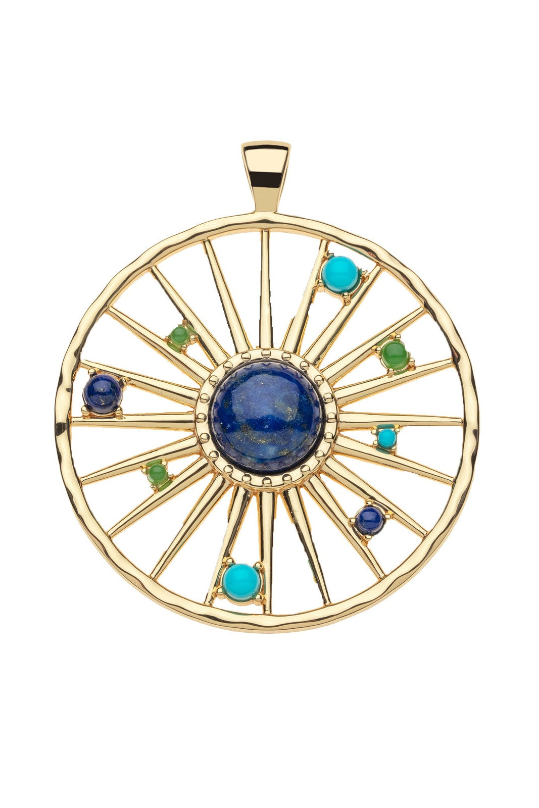 WANDERLUST JUMBO SUN FLARE NECKLACE- MINI TWIST CHAIN - Necklaces - Sassanova