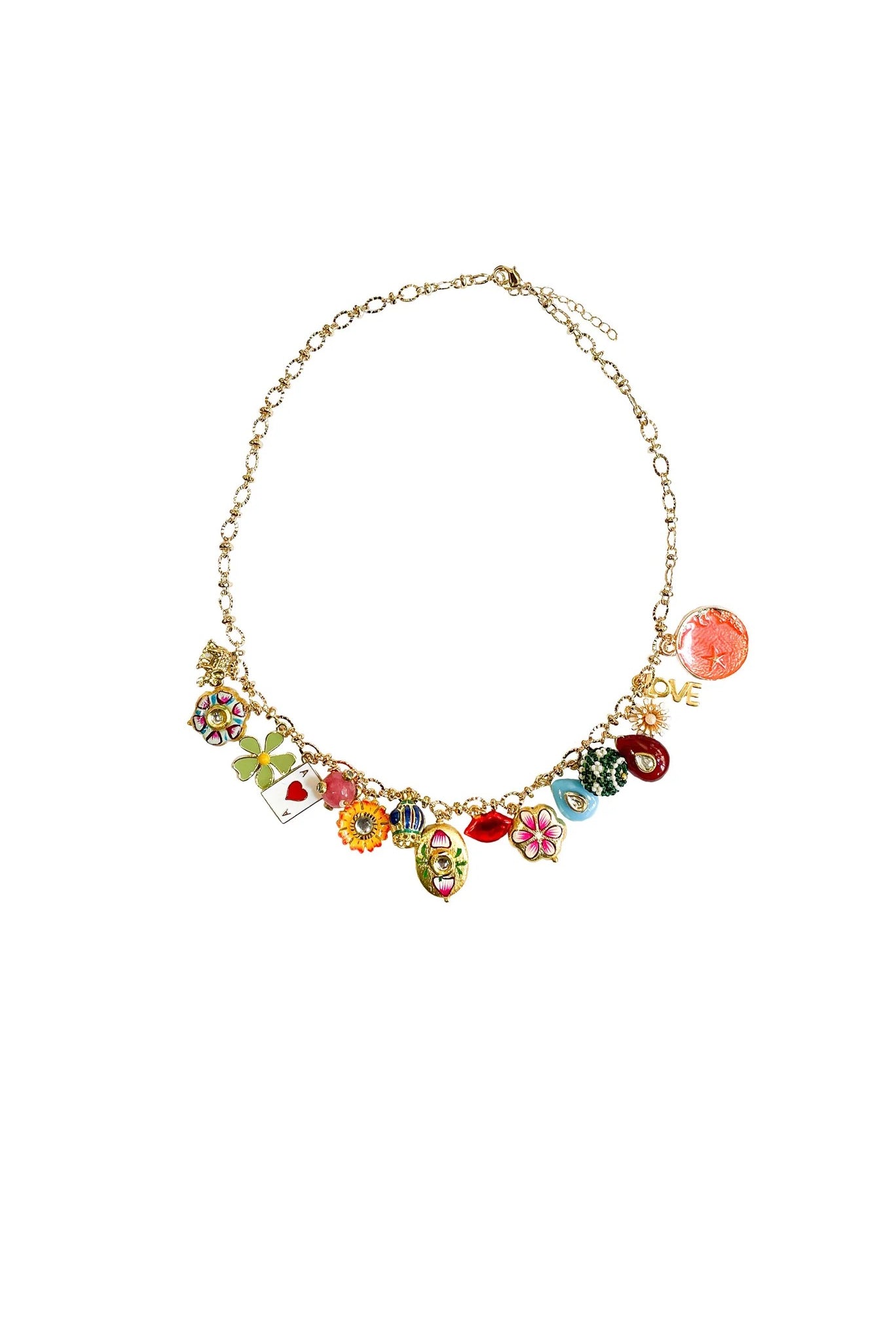 BOLD GRIGRI NECKLACE- GOLD - Necklaces - Sassanova