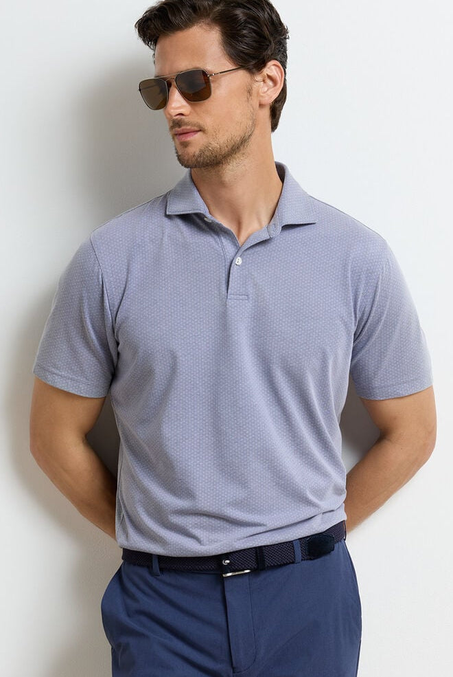 ALBATROSS DIAMOND PIQUE POLO - Short Sleeved Shirts - Novaman