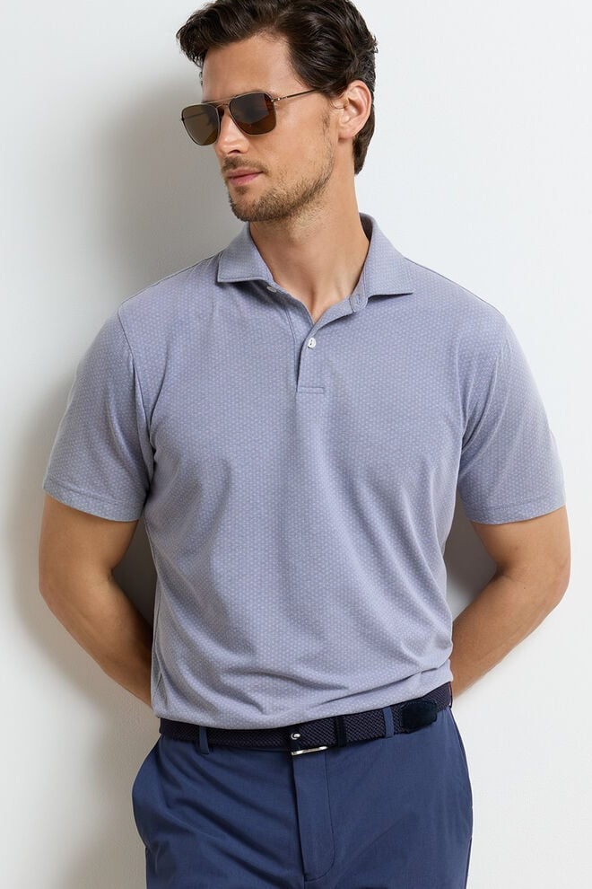 ALBATROSS DIAMOND PIQUE POLO - Short Sleeved Shirts - Novaman