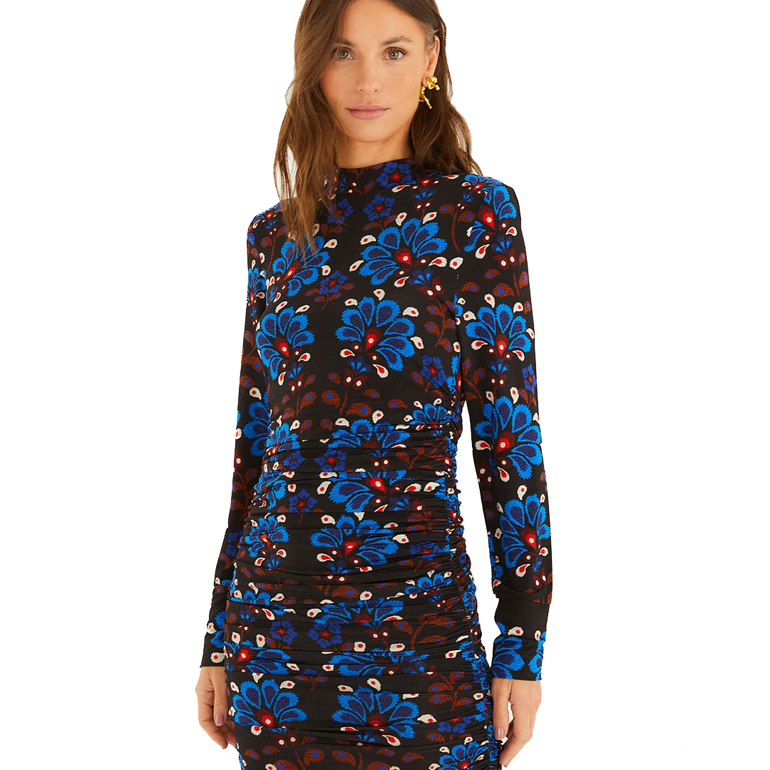 LATINA SCARF JERSEY MINI DRESS - Sassanova