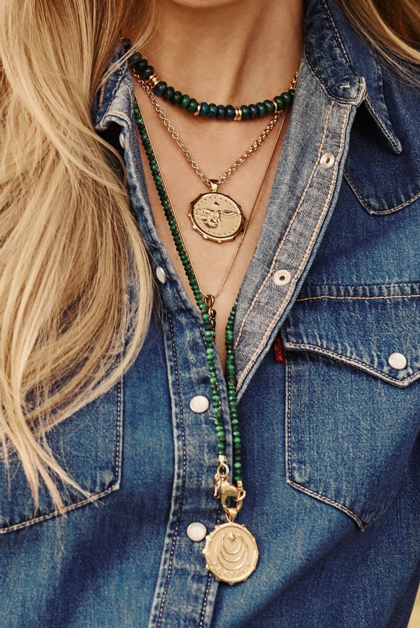 PROTECT EAGLE ORIGINAL NECKLACE- CLASSIC ROLO CHAIN
sassanova