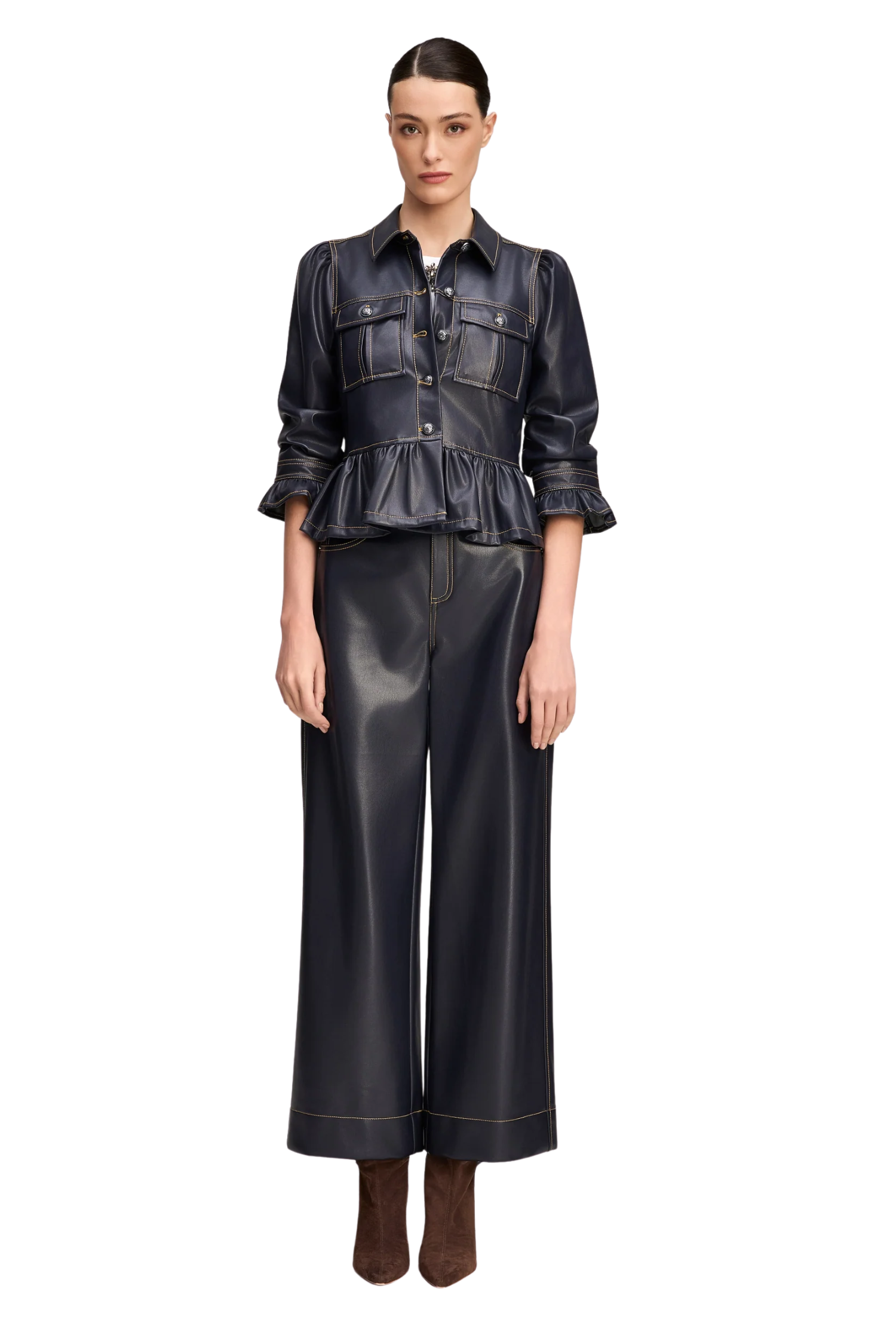 LITE VEGAN LEATHER DELANIE JACKET Sassanova