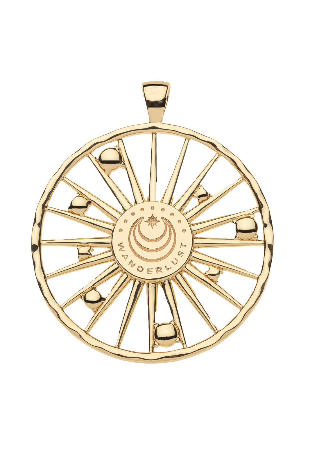 WANDERLUST JUMBO SUN FLARE NECKLACE- MINI TWIST CHAIN - Necklaces - Sassanova