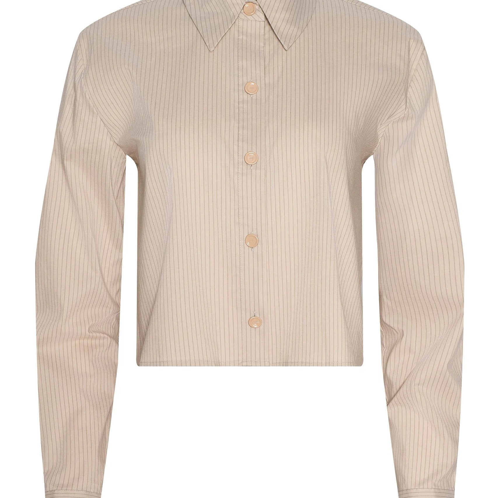 COSETTE CROP HI LOW SHIRT - Blouses - Sassanova