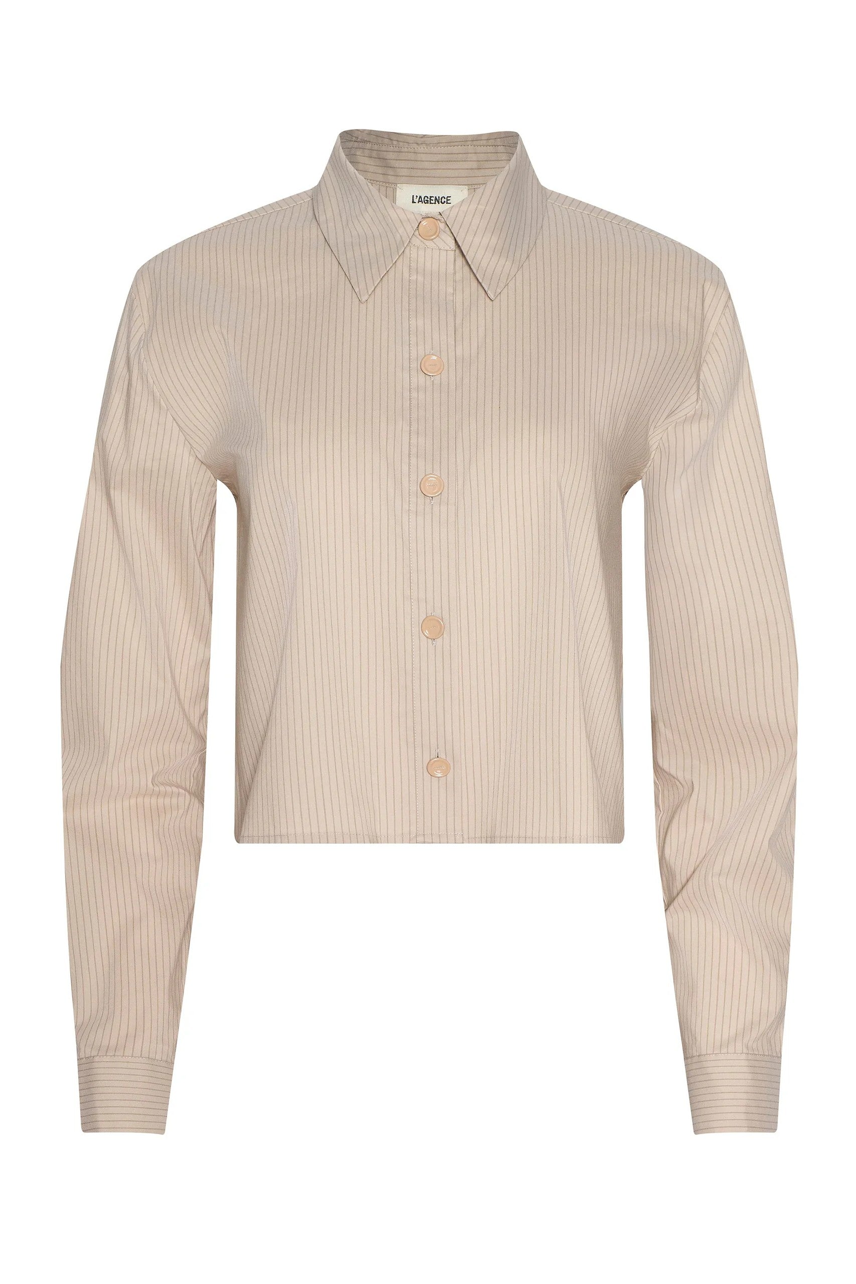 COSETTE CROP HI LOW SHIRT - Blouses - Sassanova