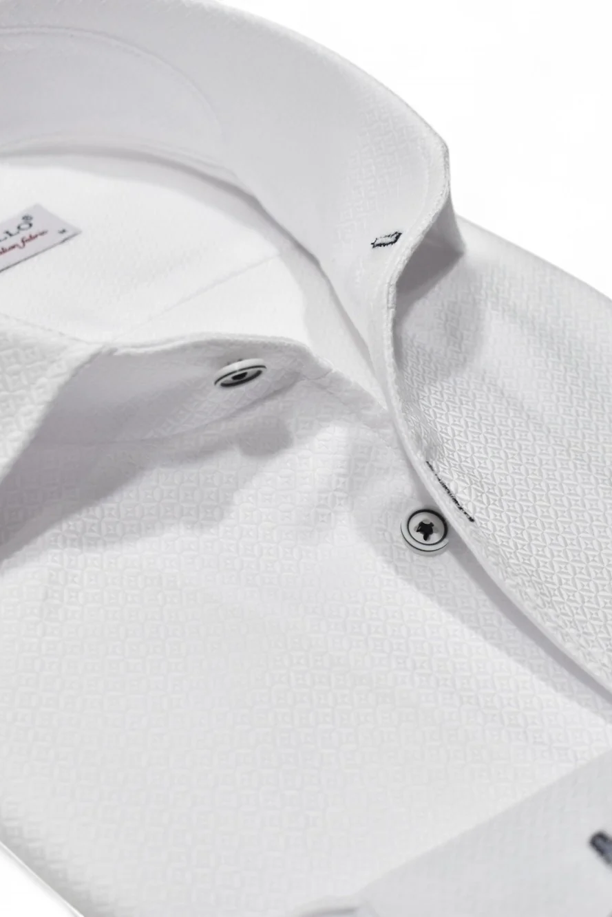 TONAL DIAMOND DRESS SHIRT - Long Sleeved Shirts - Novaman