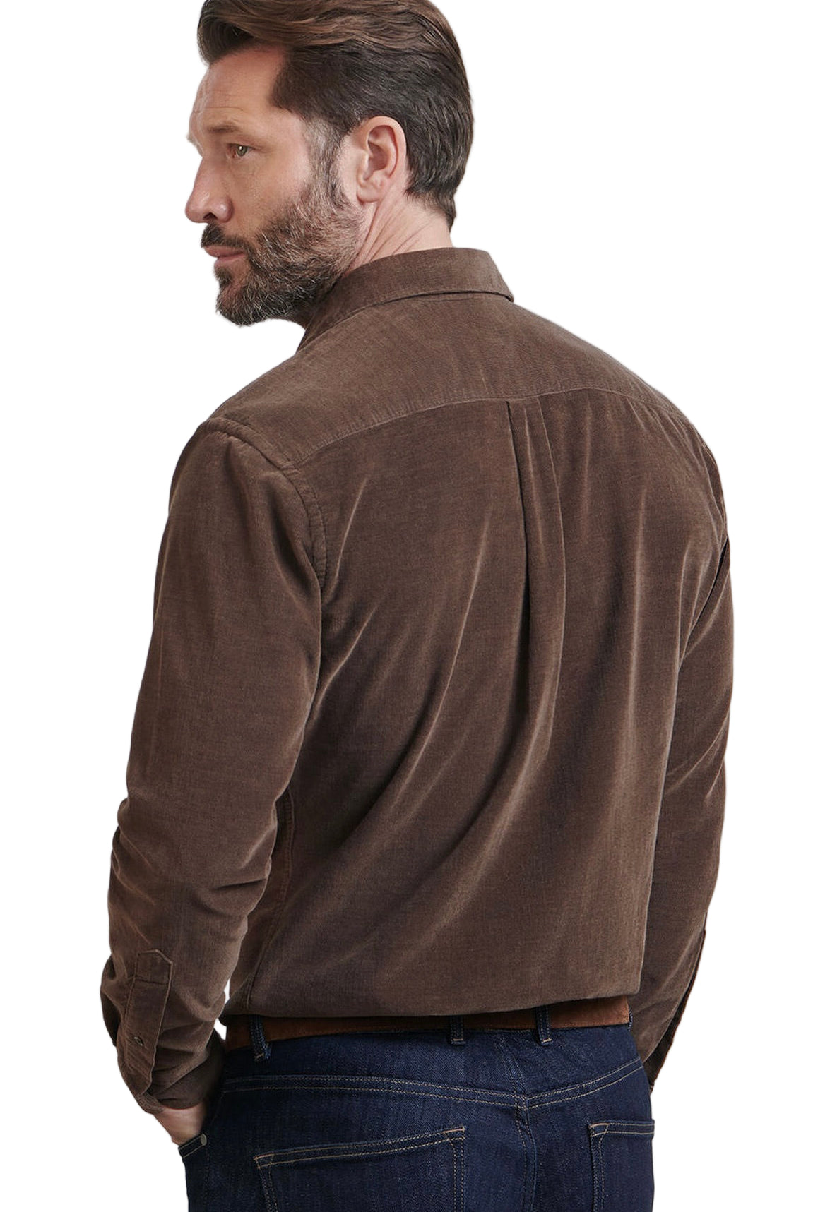 ASPEN COTTON CASHMERE CORDUROY SPORT SHIRT - Long Sleeved Shirts - Novaman