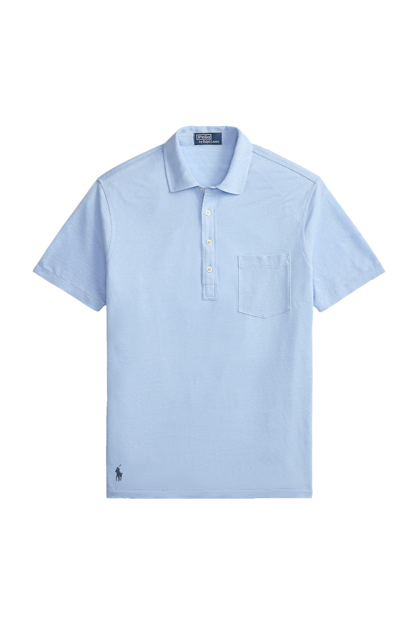 SHORT SLEEVE LINEN PIQUE POLO - Polos - Novaman