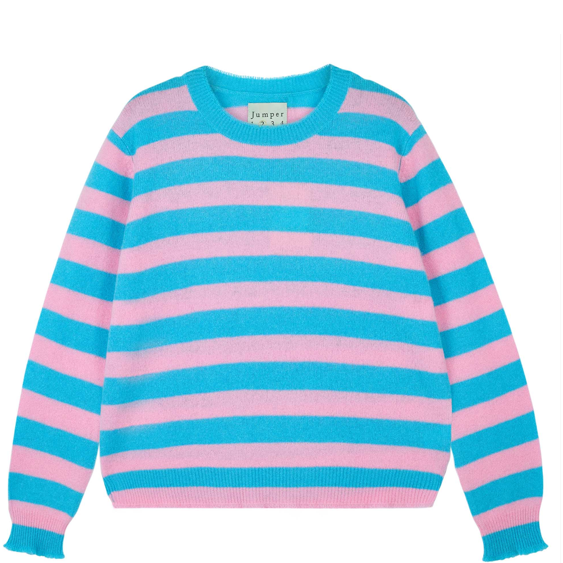 STRIPE DISTRESSED CREW - sassanova