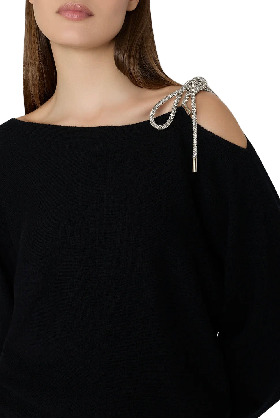 IDA OTS CRYSTAL TIE SWEATER
sassanova