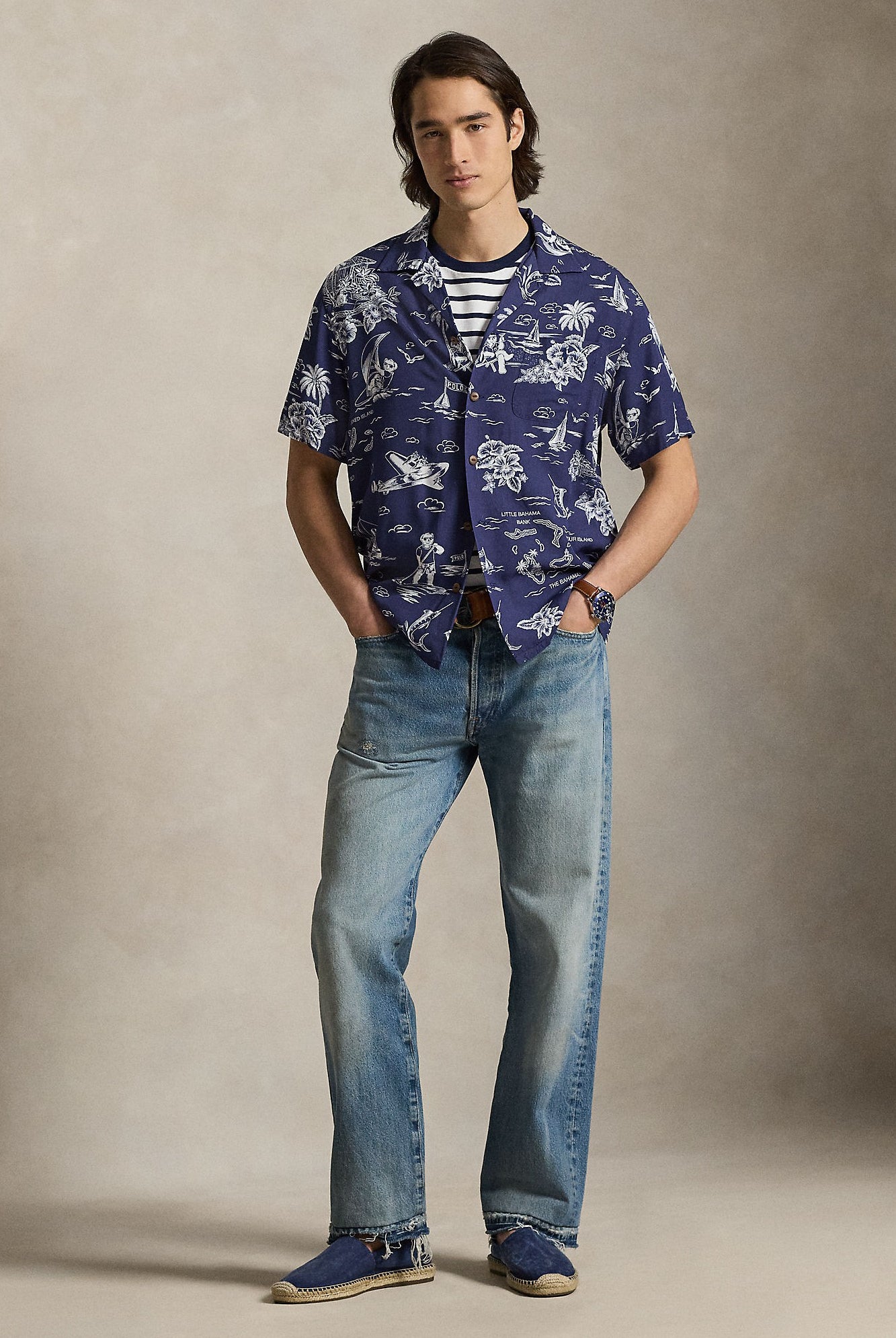 SHORT SLEEVE PLAINWEAVE CAMP SHIRT - Short Sleeve Shirts - Novaman