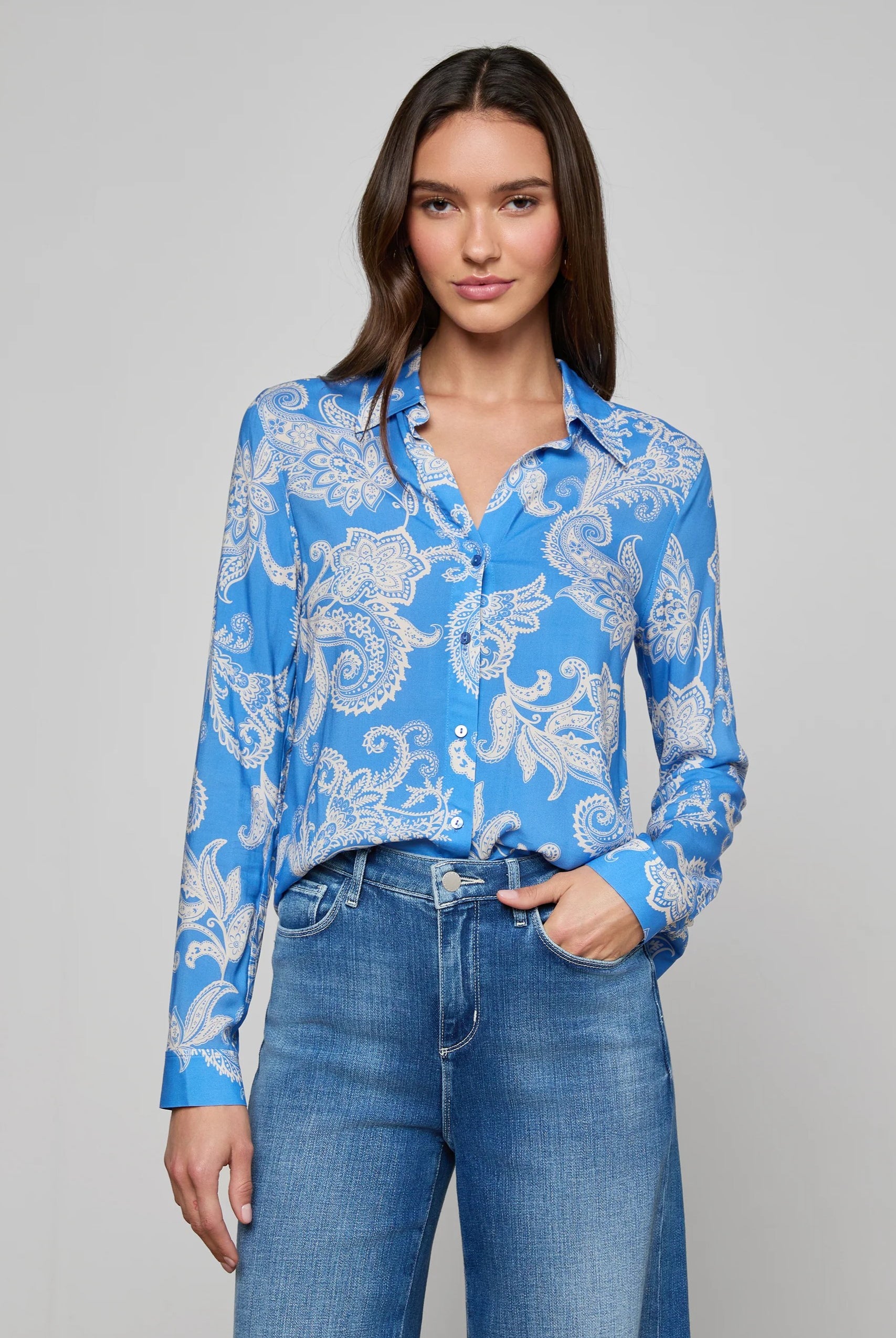 HOLLY L/S BLOUSE - Blouses - Sassanova