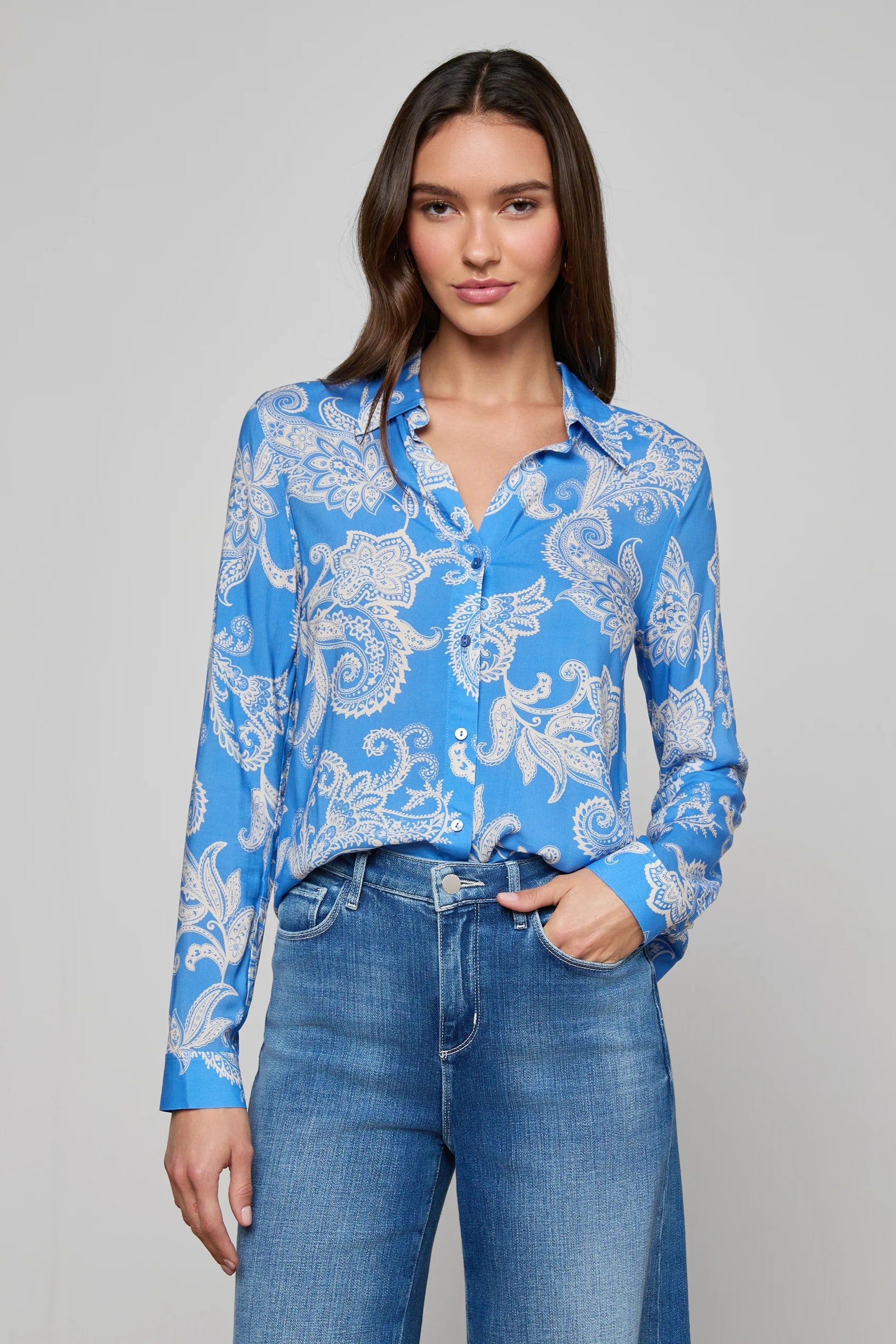 HOLLY L/S BLOUSE - Blouses - Sassanova
