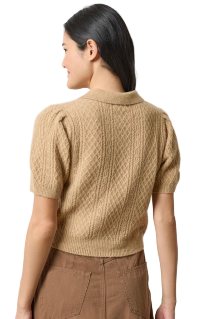 MIXED STITCH ELBOW SLV POLO (PA3072)
sassanova